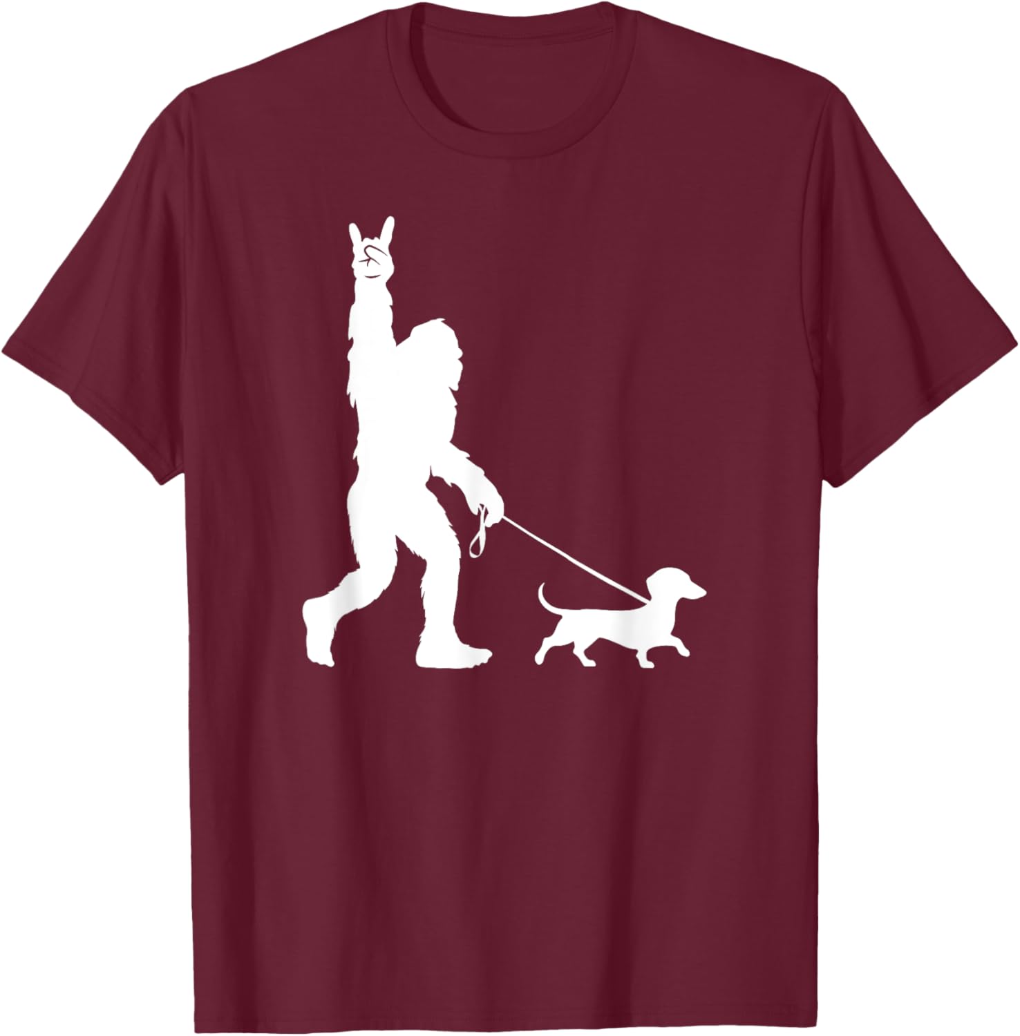 Bigfoot Dachshund T-Shirt for Men Women Kids - Fun Sasquatch Design - 14