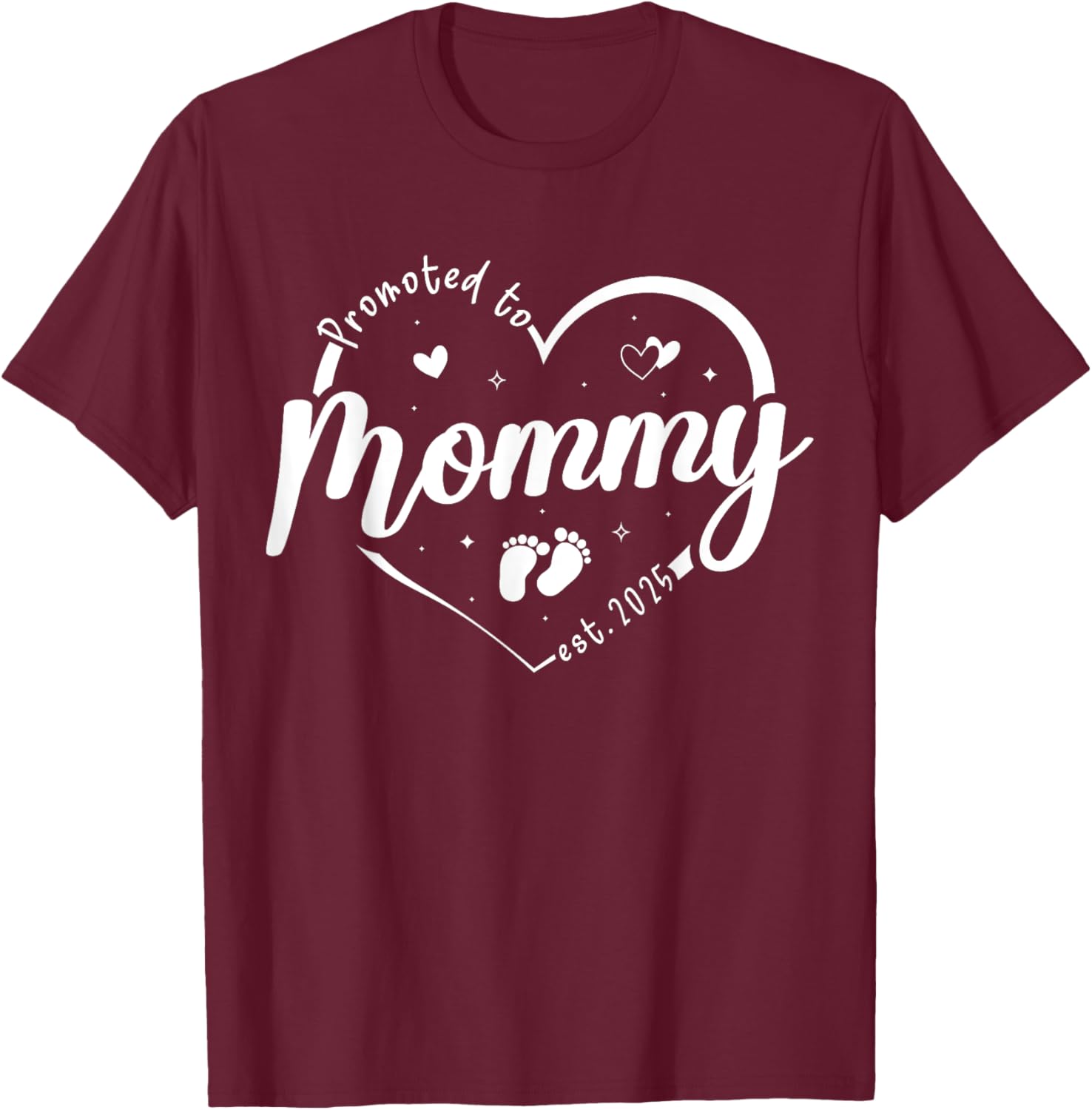 Promoted to Mommy 2025 Soon to Be Mom Mothers Day T-Shirt Gift - 1