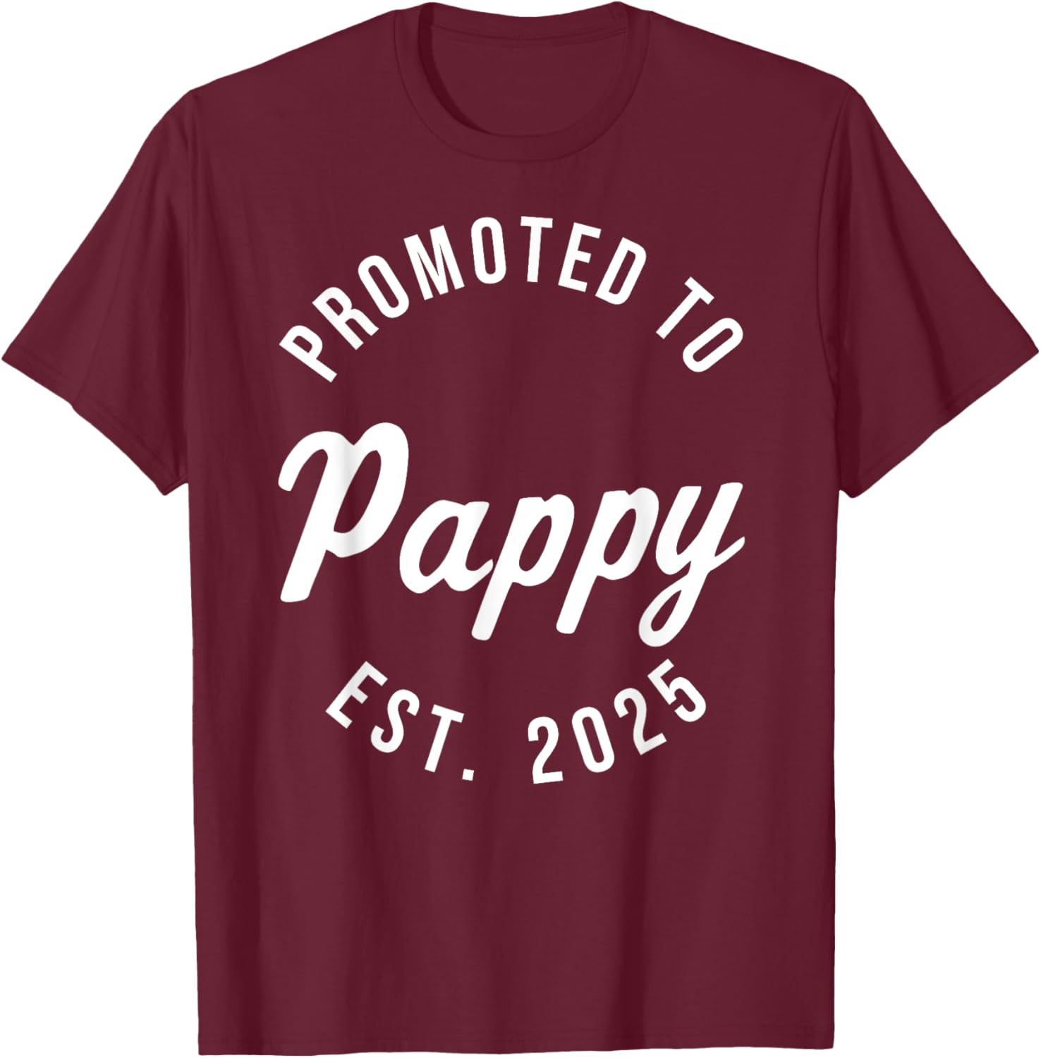 Promoted to Pappy Est 2025 First Father's Day T-Shirt Gift for Dad - 14