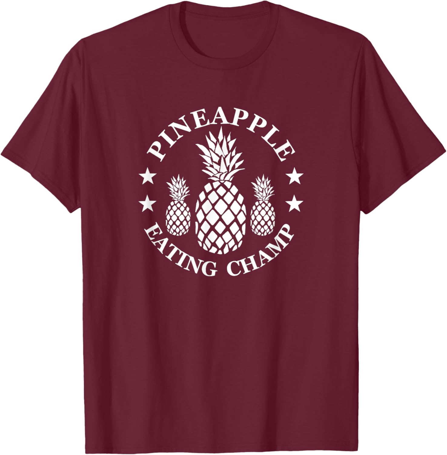 Tropical Pineapple Eating Champion T-Shirt for Fun Summer Style - 13