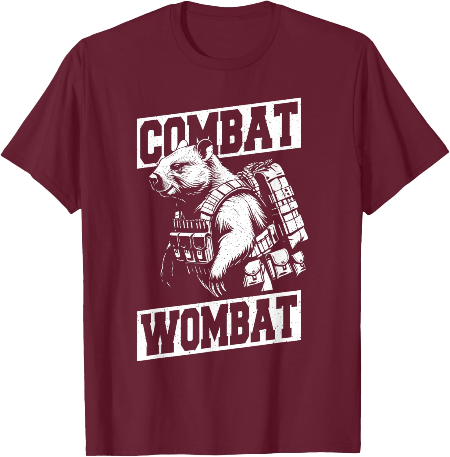 Combat Wombat T-Shirt for Animal Lovers - Fun Australian Marsupial Tee - 7
