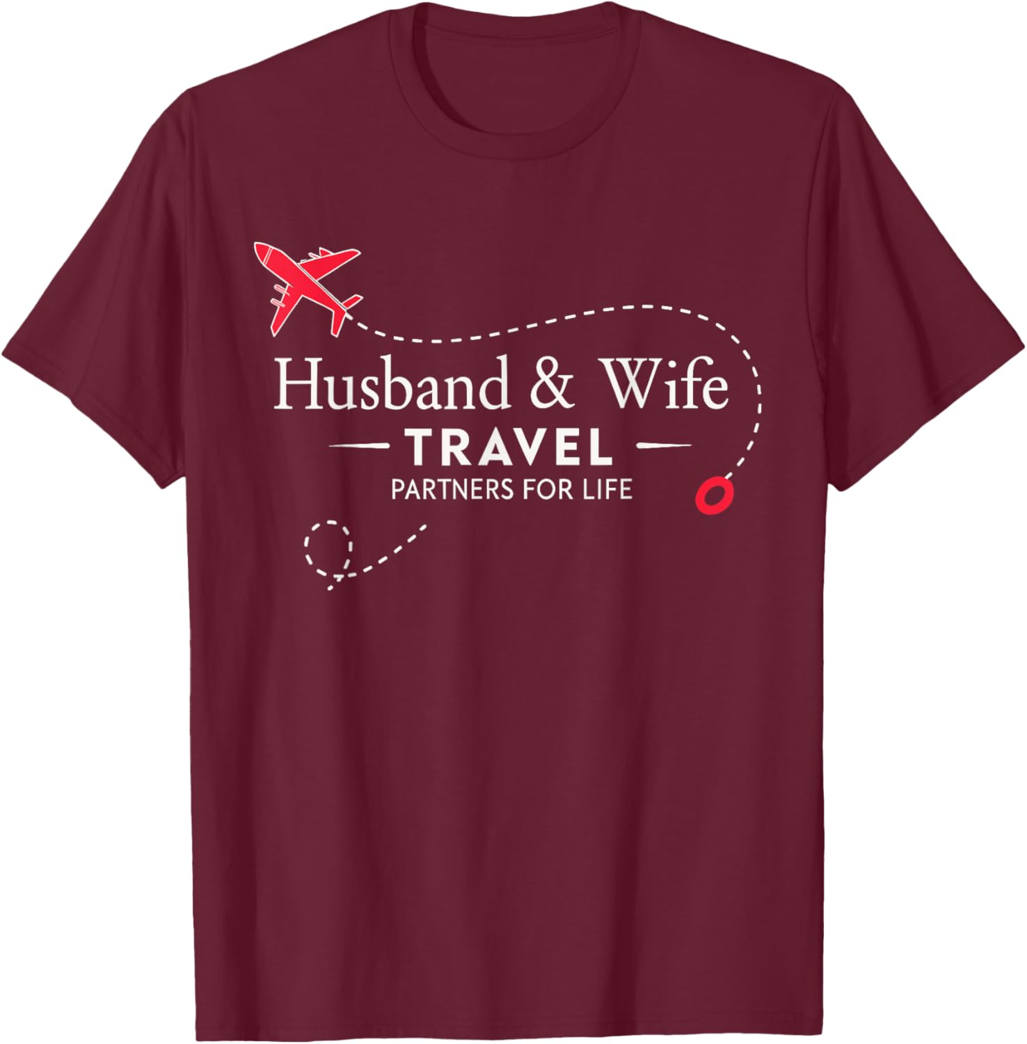 Couple Travel Partners for Life T-Shirt for Loving Husbands and Wives - 3