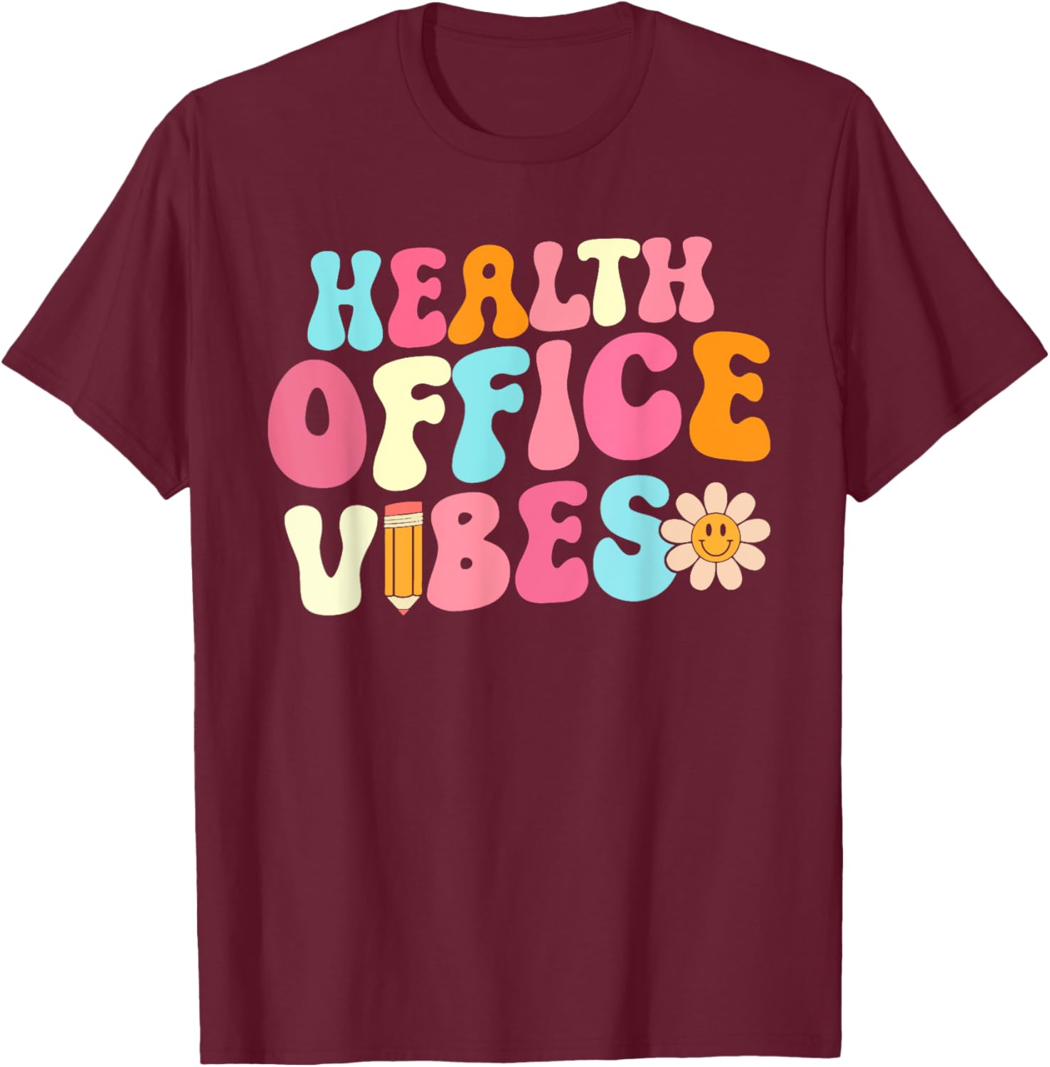 Retro Health Office Vibes T-Shirt for School Nurses and Girls - 13