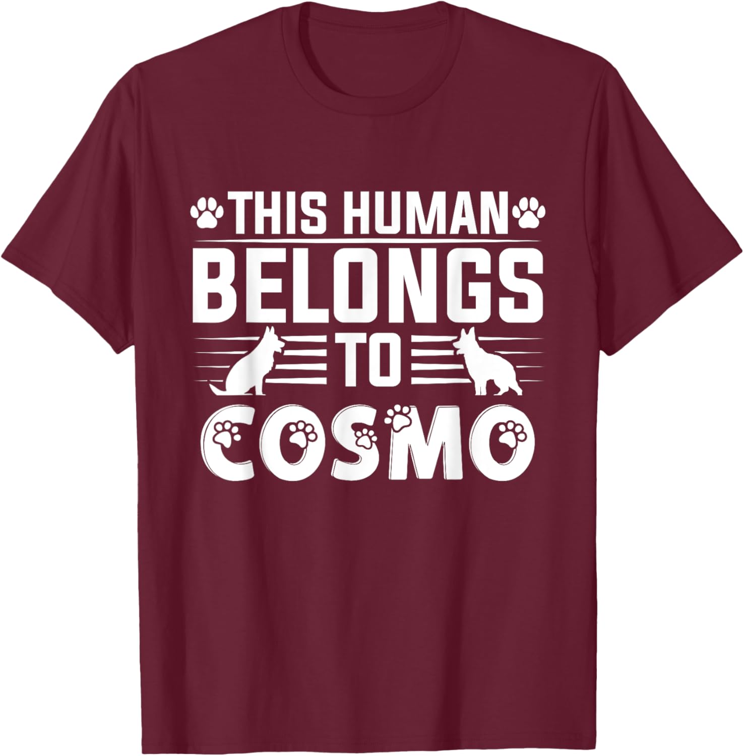 Cute Cosmo Dog Name Personalized T-Shirt for Pet Lovers - 3