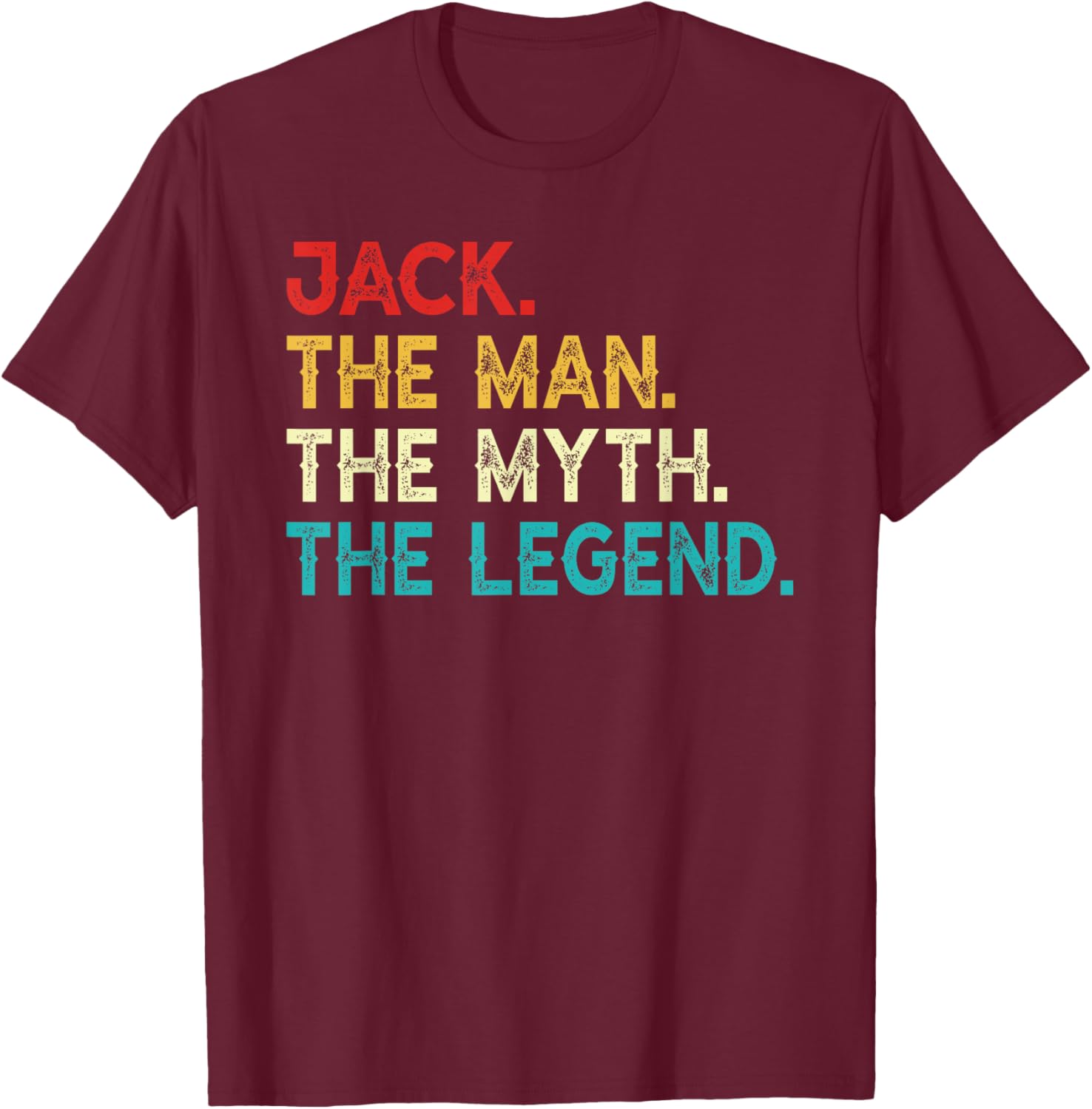 Funny Vintage Jack The Man The Myth The Legend Birthday T-Shirt - 26