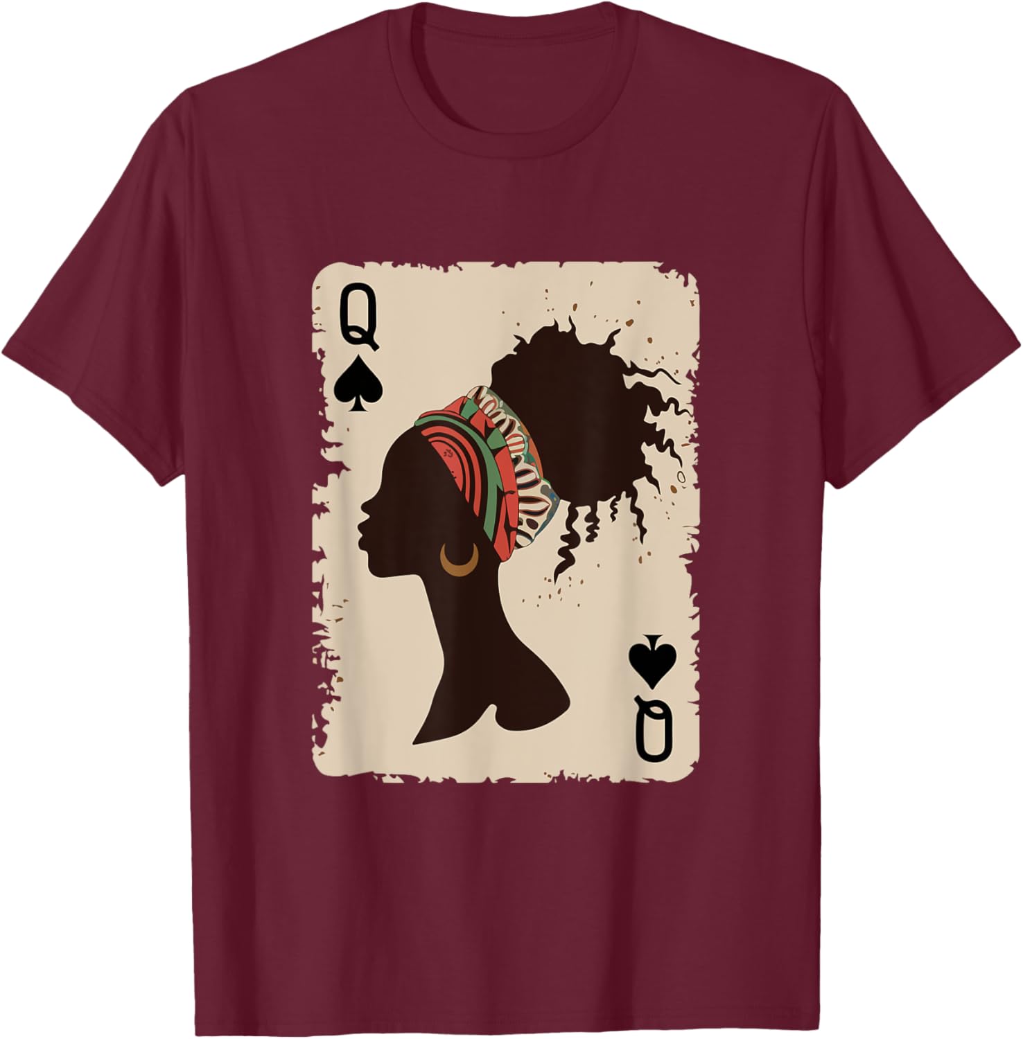 Black Queen Afro T-Shirt Proud Melanin Design for African American Women - 18
