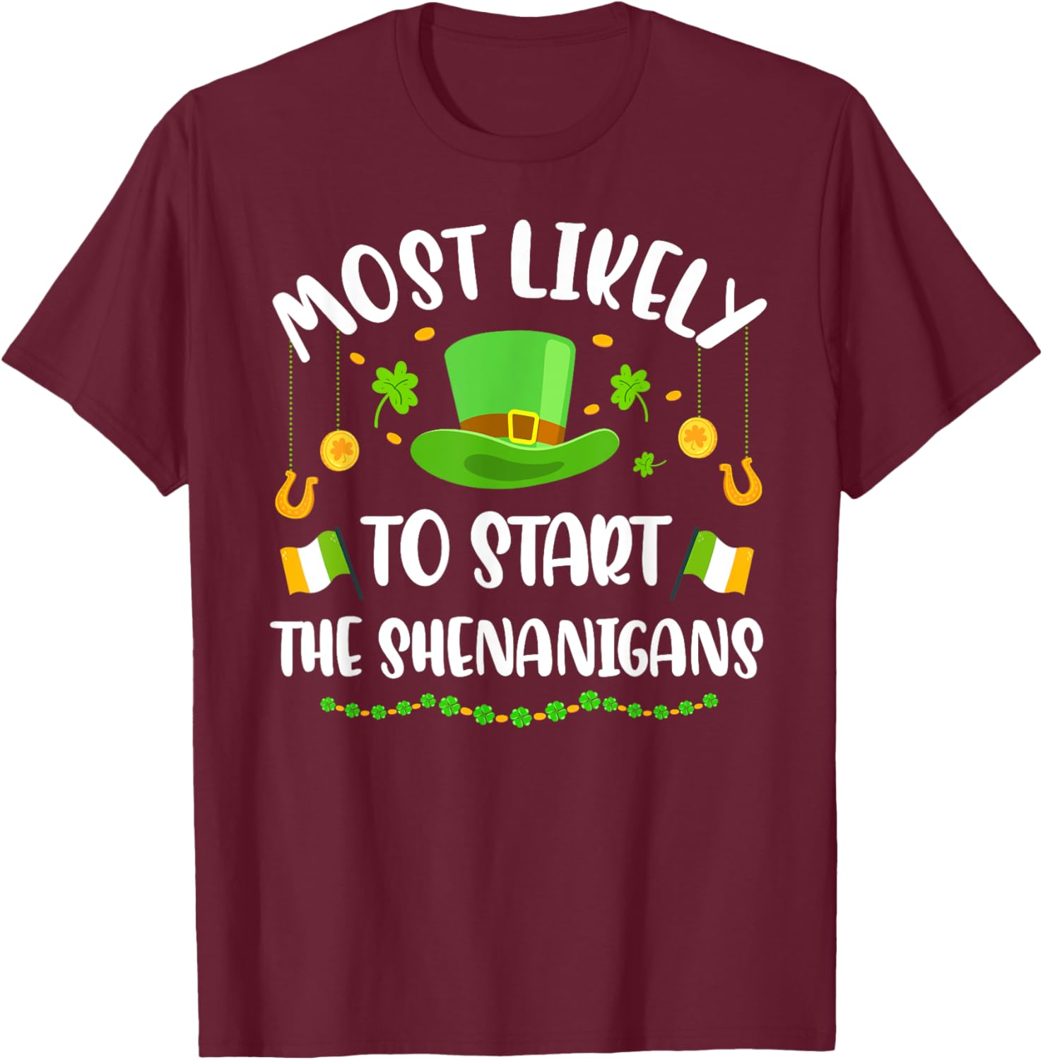 St Patricks Day Shamrock Shenanigan T-Shirt for Fun Celebrations - 14