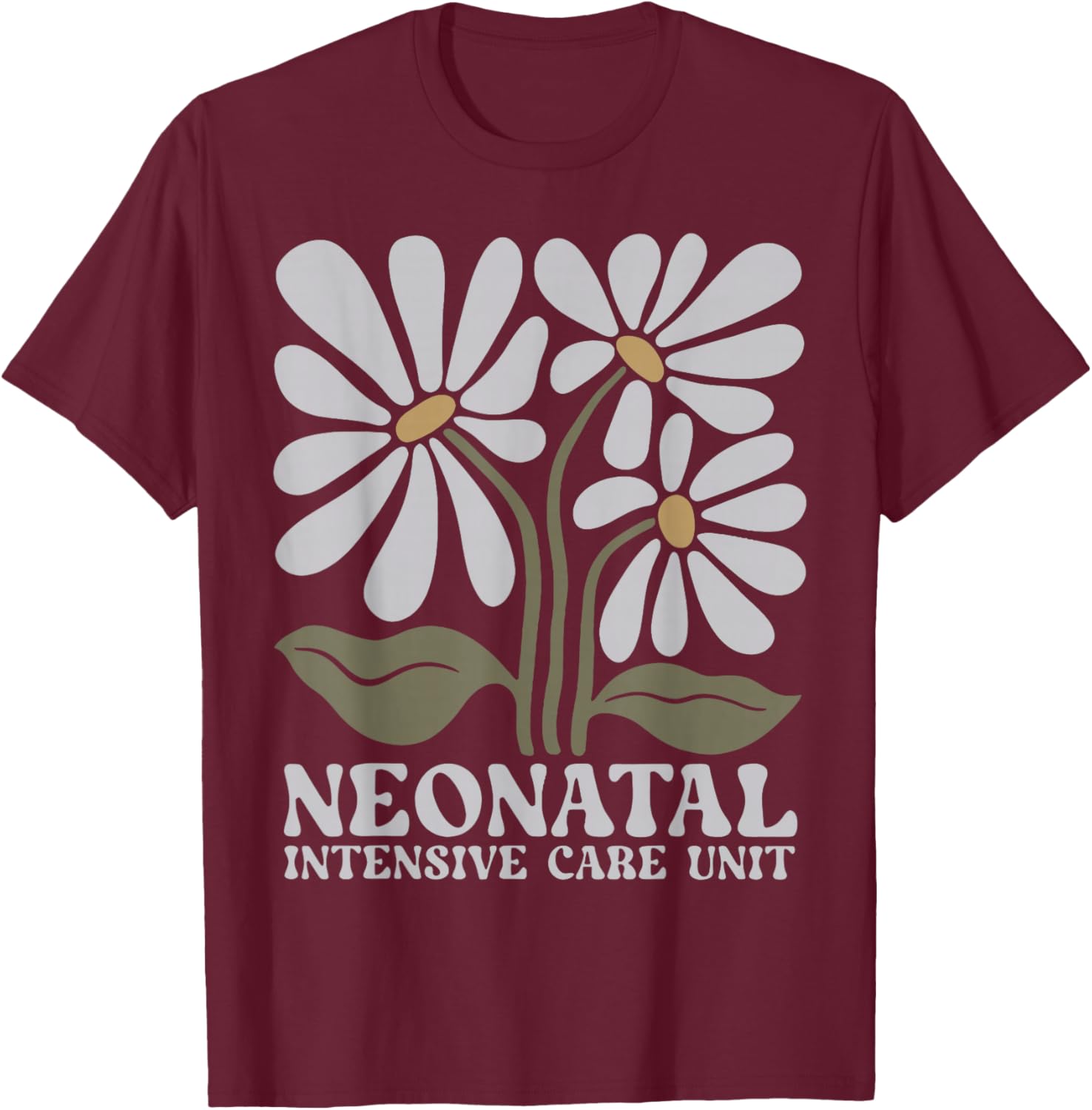 Boho Floral NICU Nurse T-Shirt for Neonatal RNs - Stylish and Comfy - 12