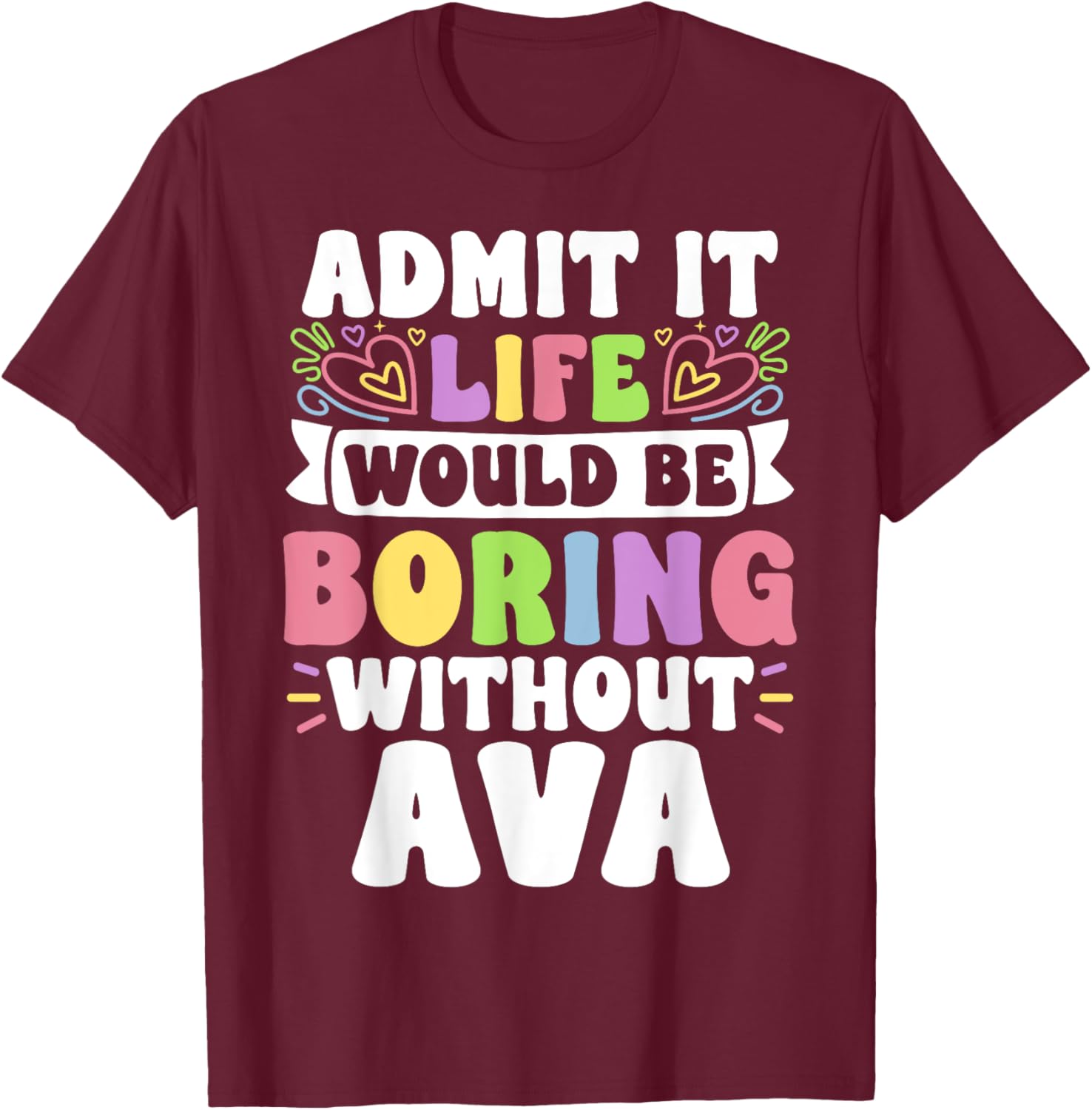 Ava Personalized Funny Family T-Shirt for Unique Style and Comfort - 7