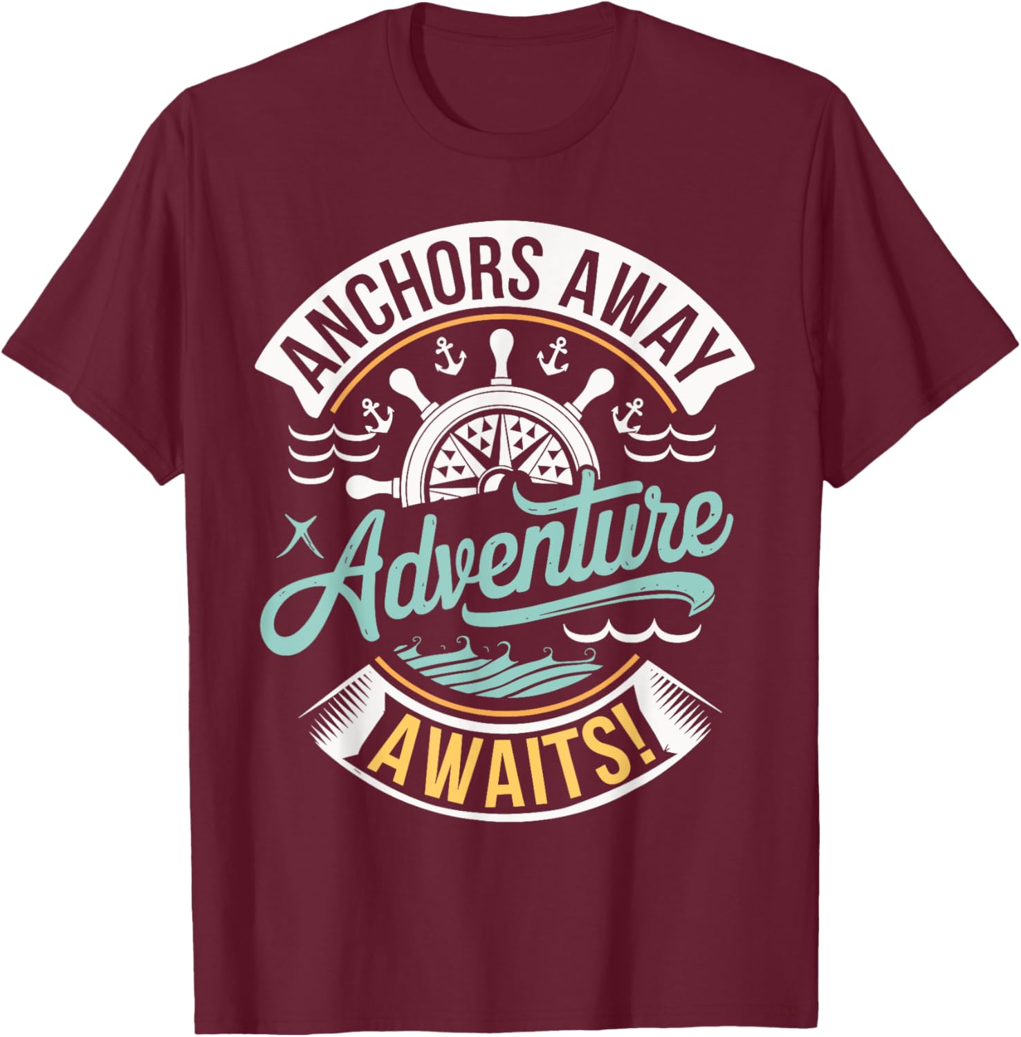 Anchors Away Nautical Adventure T-Shirt for Sea Lovers and Explorers - 10