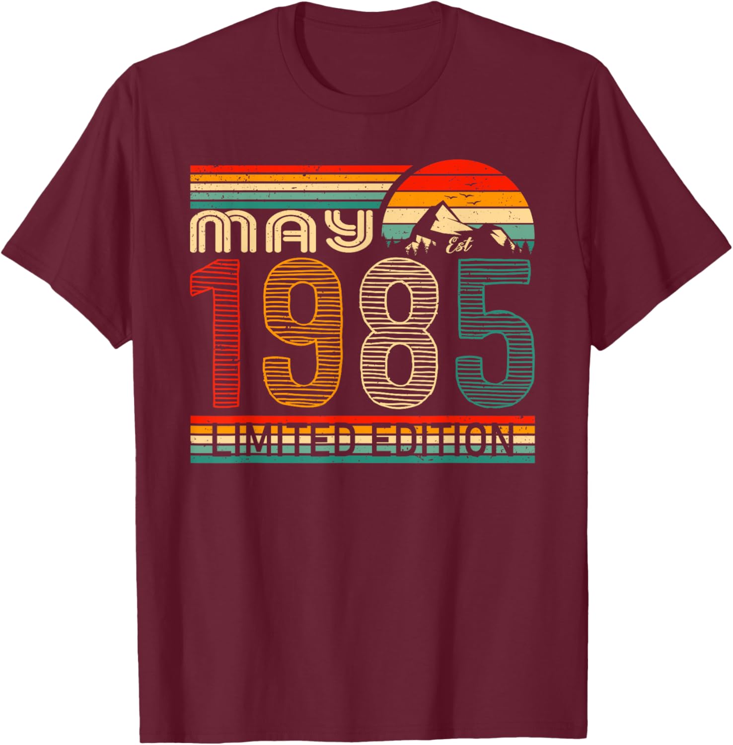 Classic 1985 Vintage Birthday T-Shirt May 1985 Limited Edition Gift - 7