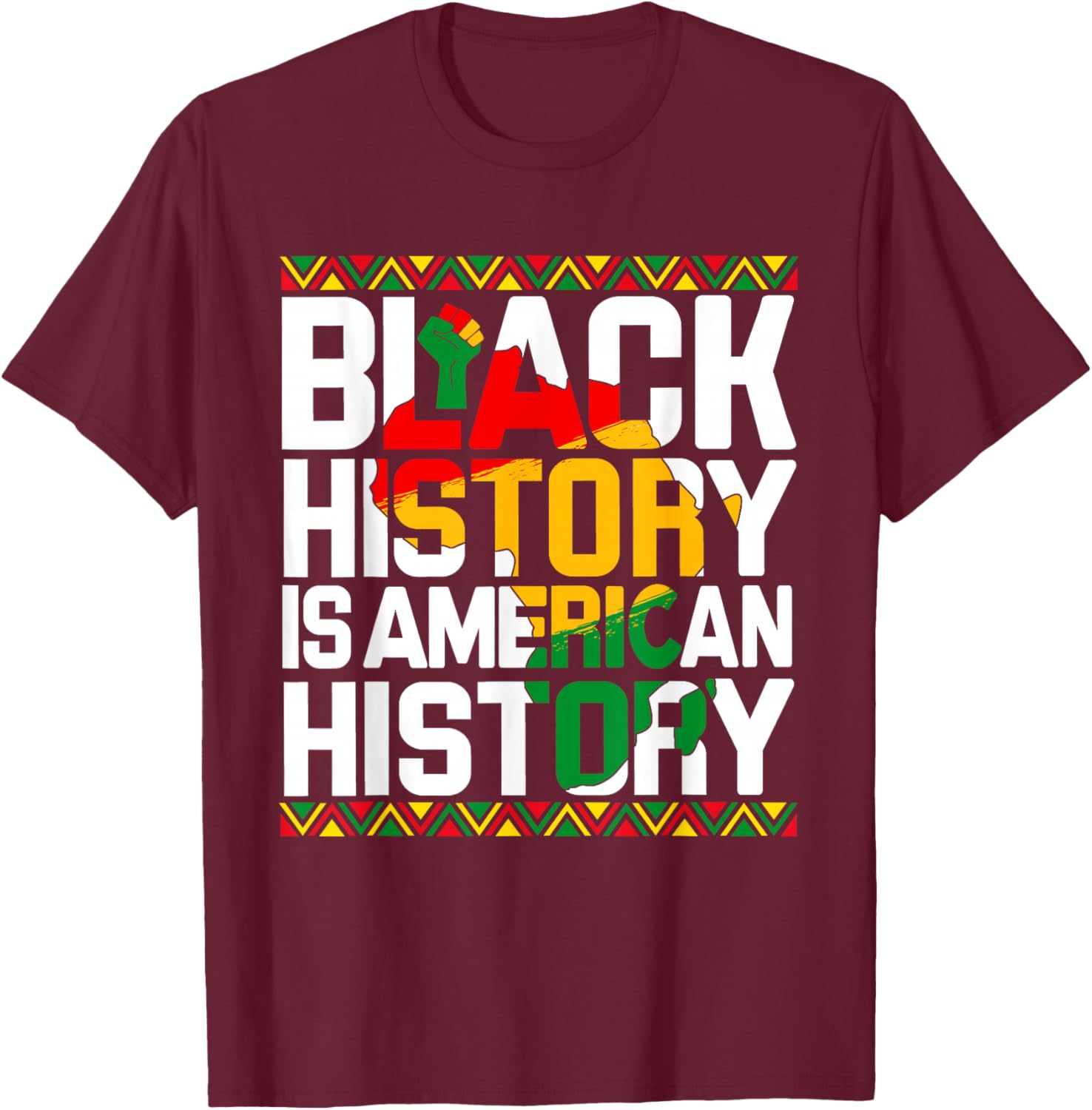 Black History is American History T-Shirt for Melanin Pride and Unity - 7
