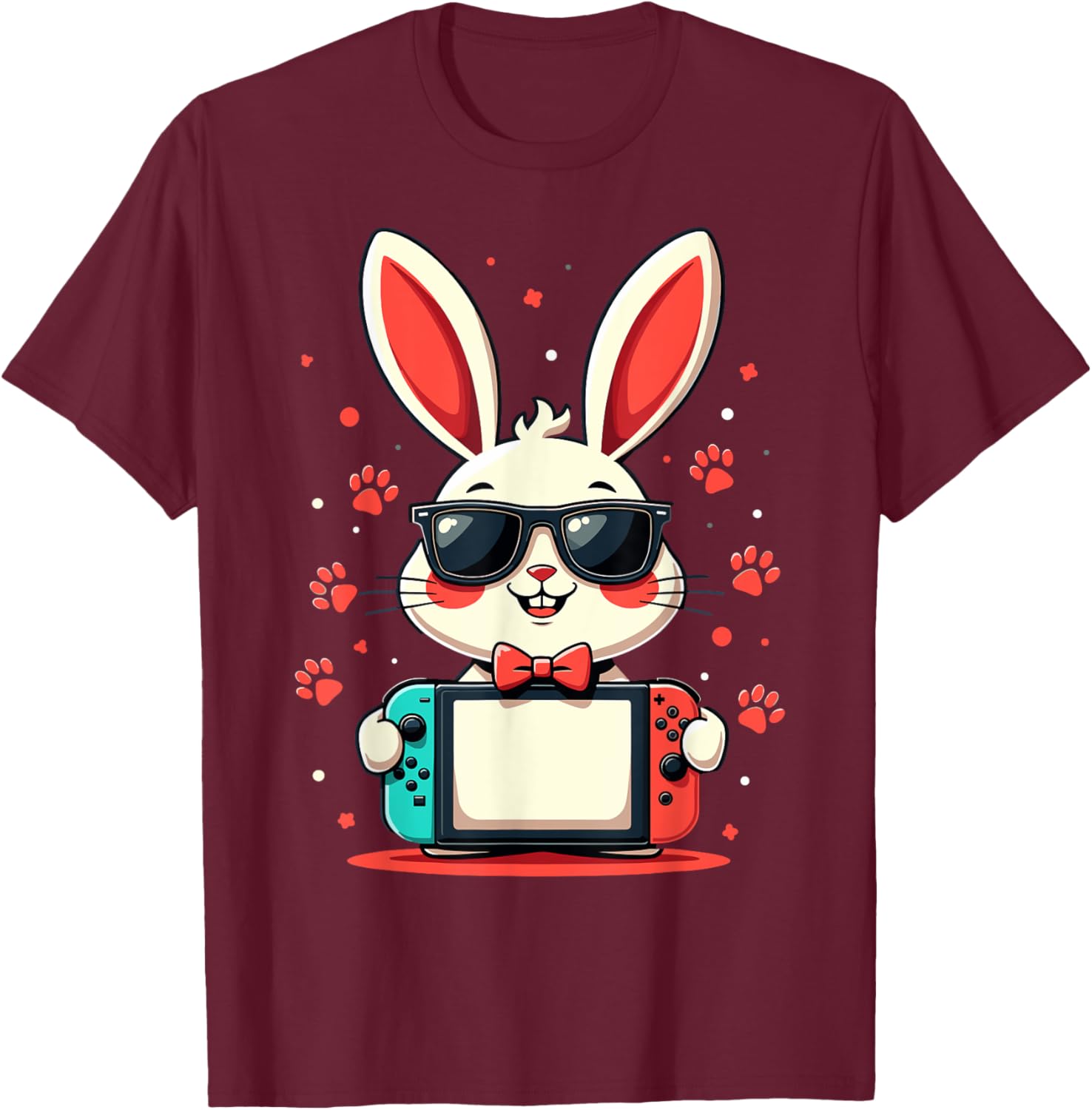 Cute Bunny Gaming Controller T-Shirt for Easter Gamer Boys Gifts - 12