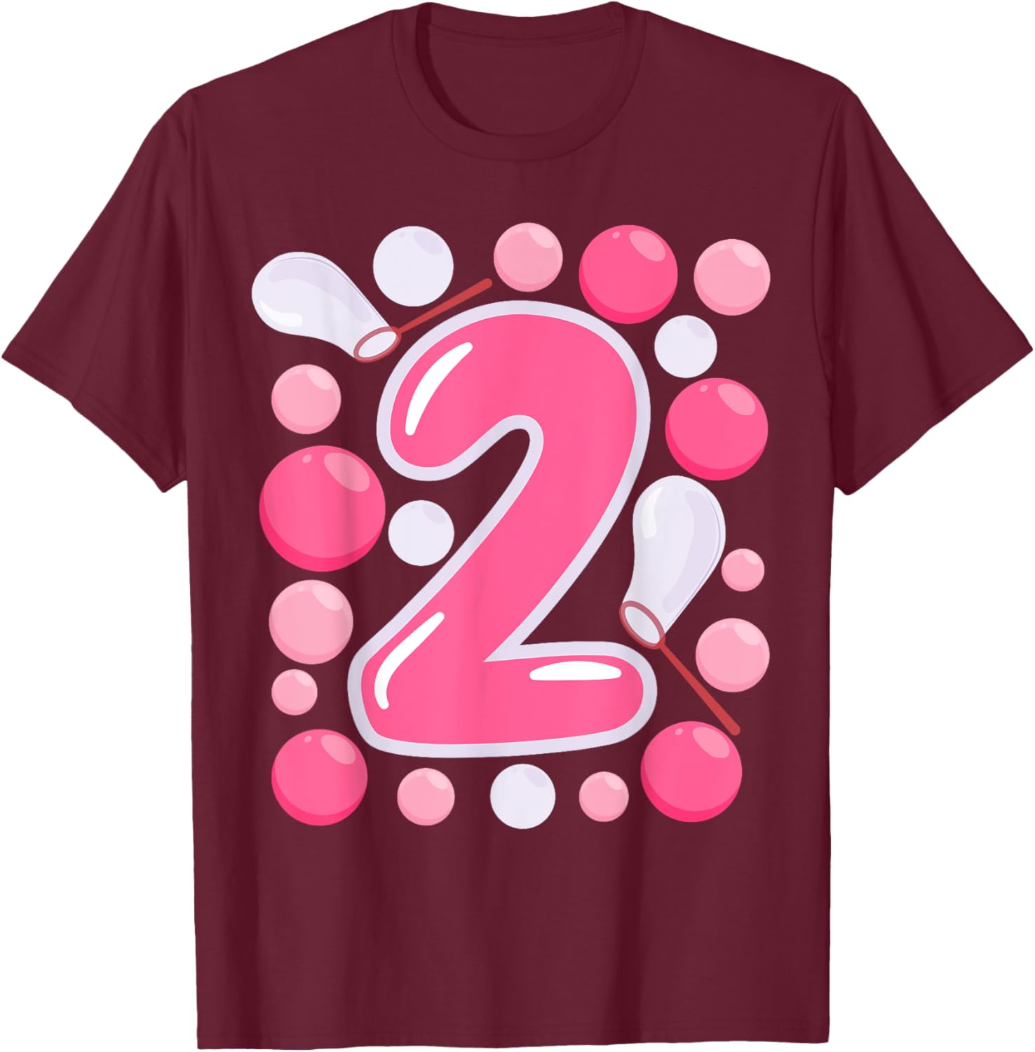 Adorable Girls 2nd Bubble Birthday Party T-Shirt for Kids Celebrations - 25