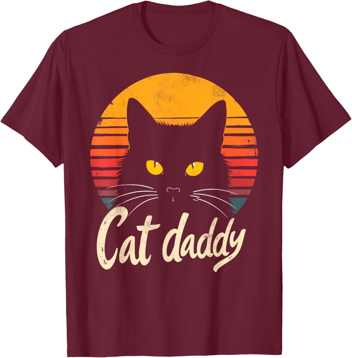 Retro Cat Daddy T-Shirt for Men, Women, and Kids - Vintage Cat Sunglasses Tee - 13