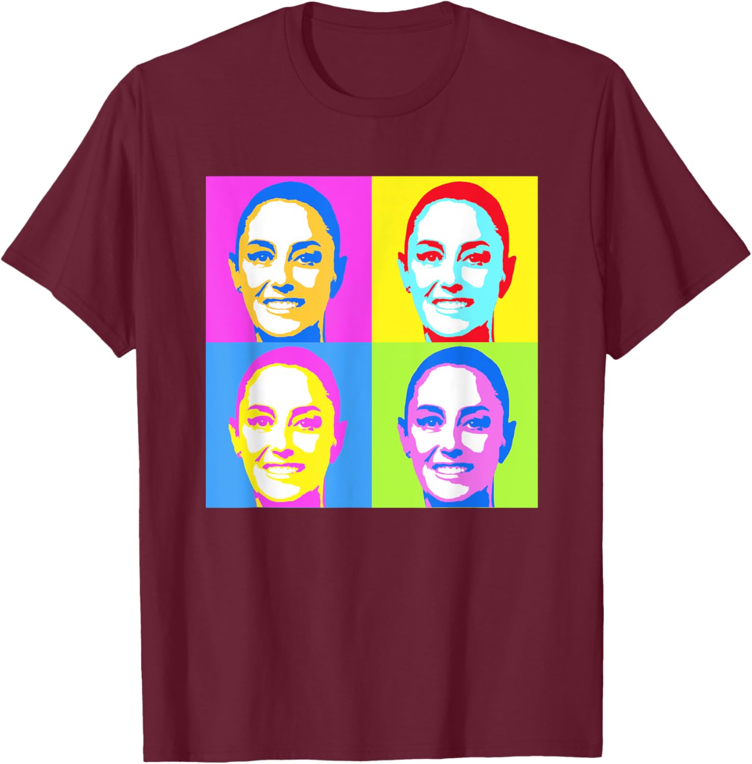 Claudia Sheinbaum Pop Art T-Shirt for Supporters of Mexico's President - 29