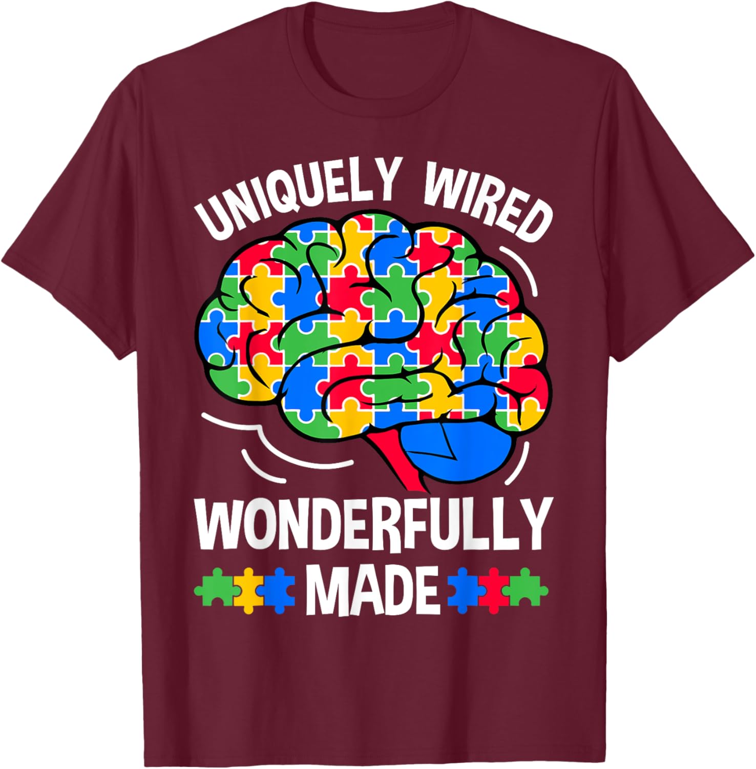 Uniquely Wired Wonderfully Made Autism Awareness T-Shirt for Kids - 3