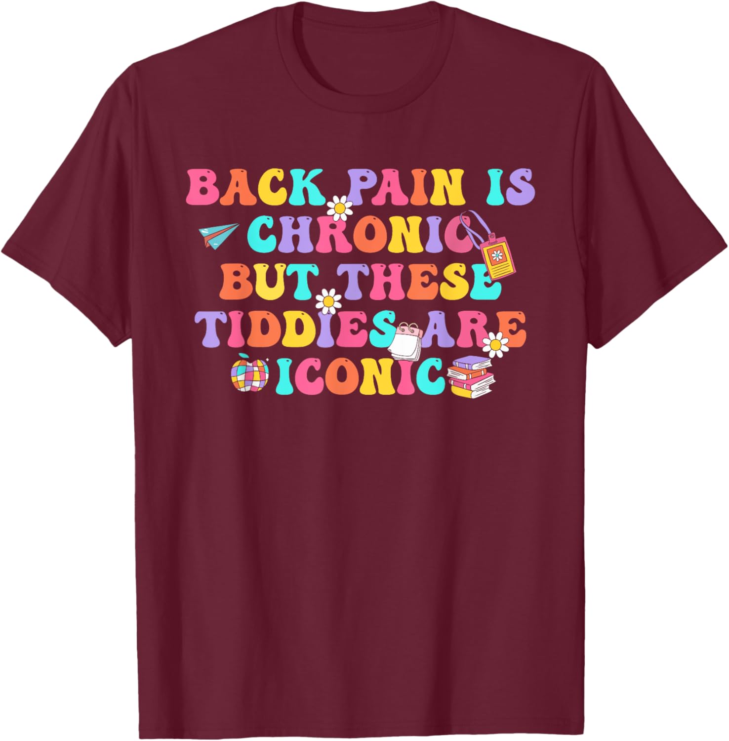 Chronic Back Pain Iconic Women Men T-Shirt for Comfort and Style - 2