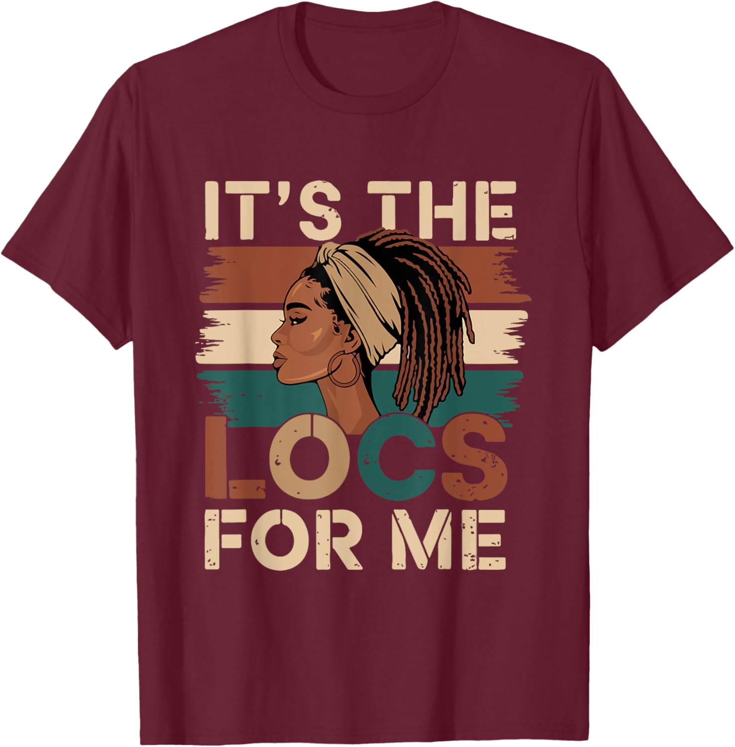 Stylish It's the Locs For Me Dreadlocks T-Shirt for Black Women - 4
