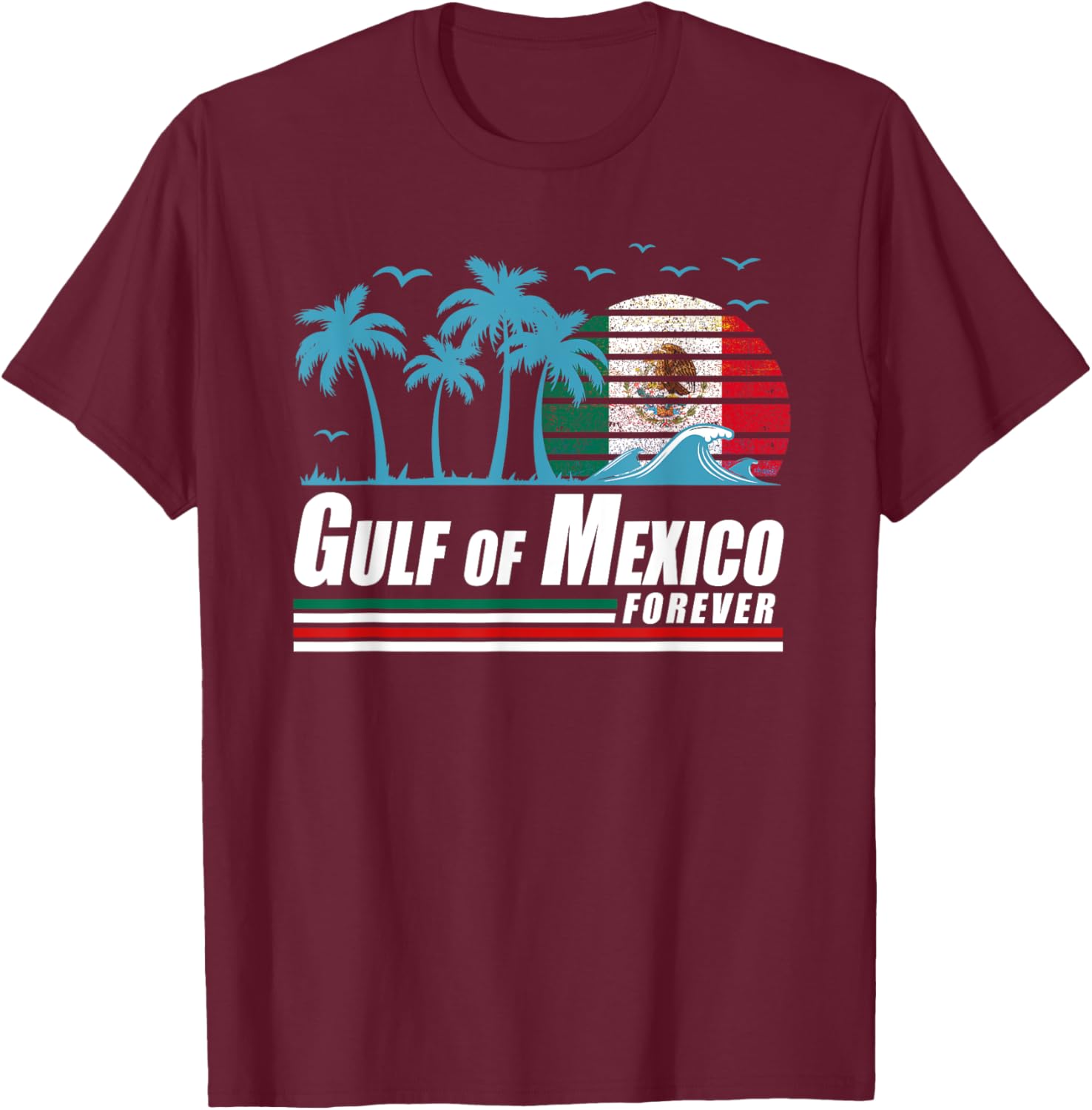 Retro Gulf of Mexico T-Shirt for Coastal Vibes and Vintage Style - 14