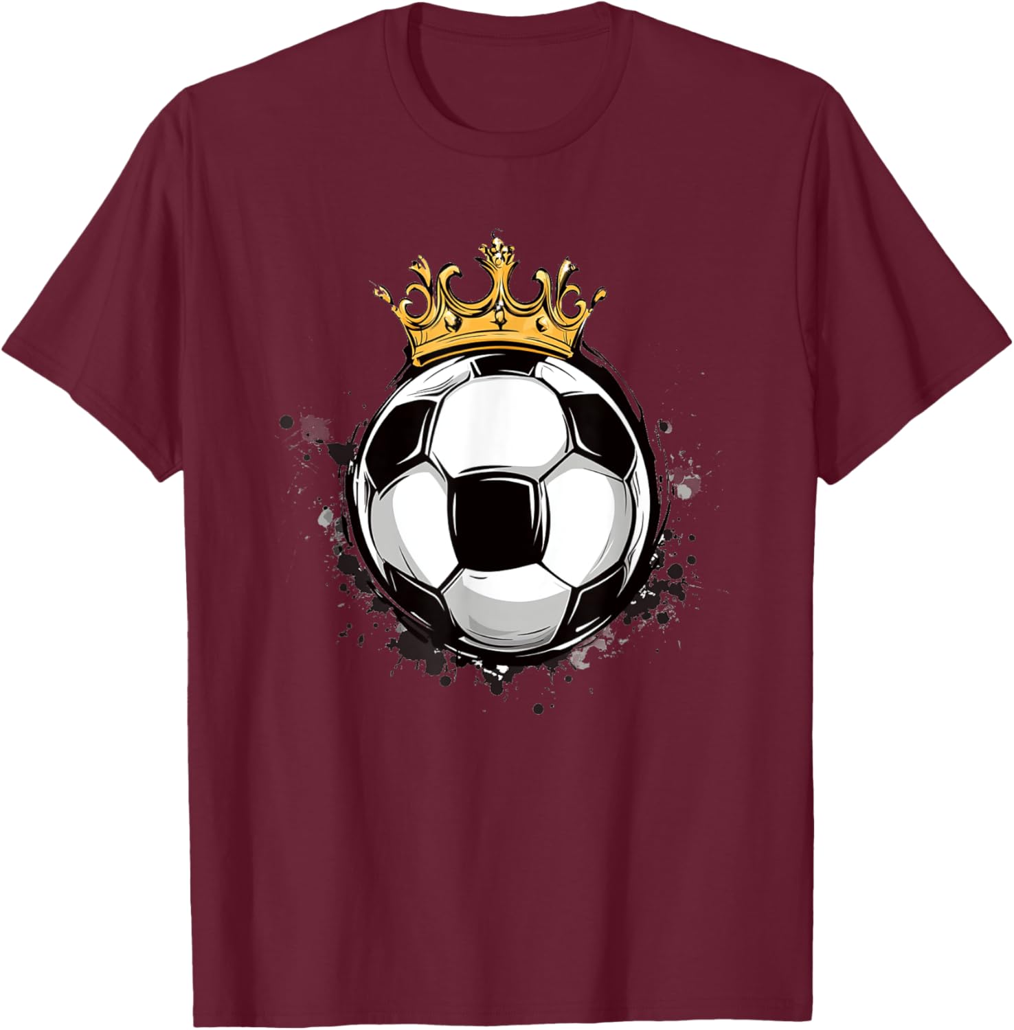 Soccer Royalty T-Shirt with Crowned Ball for Kids - Stylish Sports Wear - 15