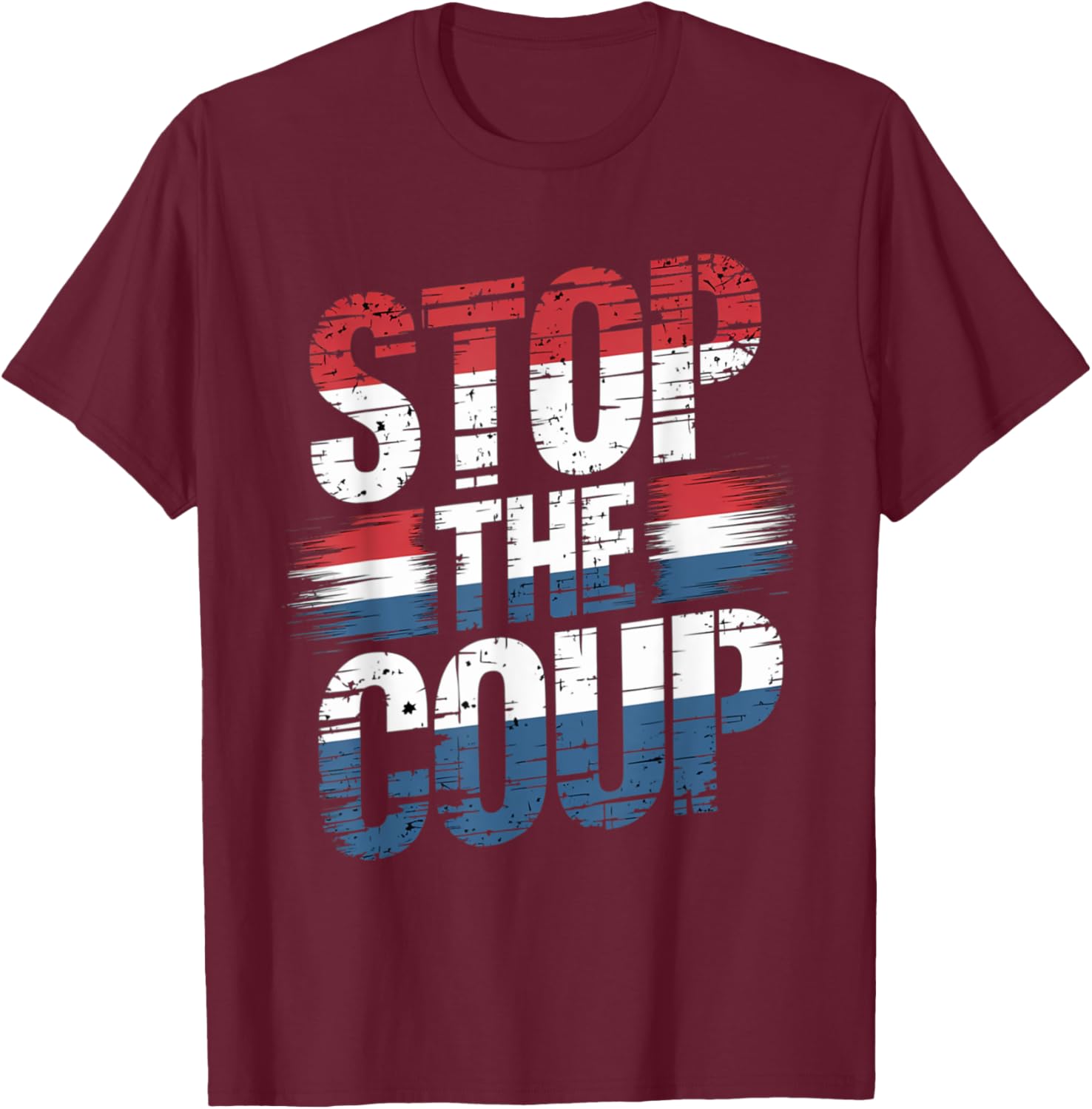 Stop The Coup Protest T-Shirt for Activists and Supporters of Change - 4