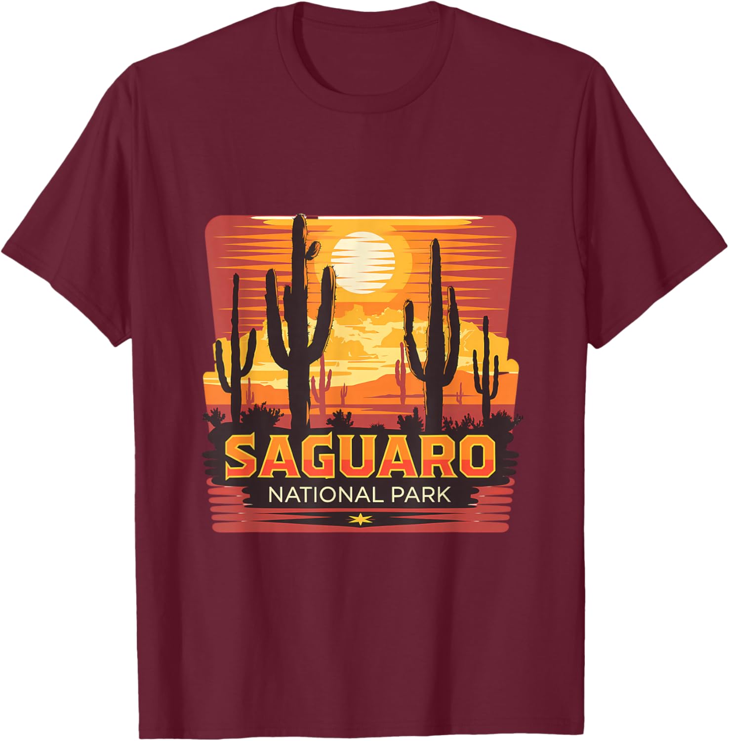 Saguaro National Park Desert Sun Scene T-Shirt for Nature Lovers - 20