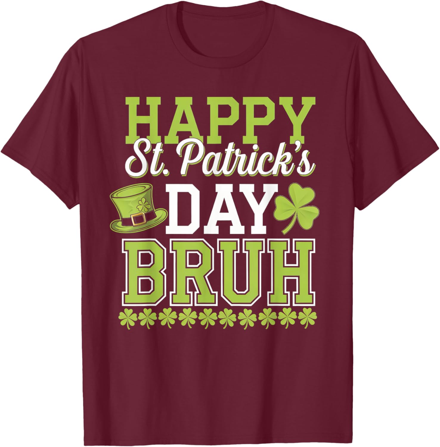 Bruh St Patricks Day T-Shirt for Boys and Teens Fun Green Tee - 5