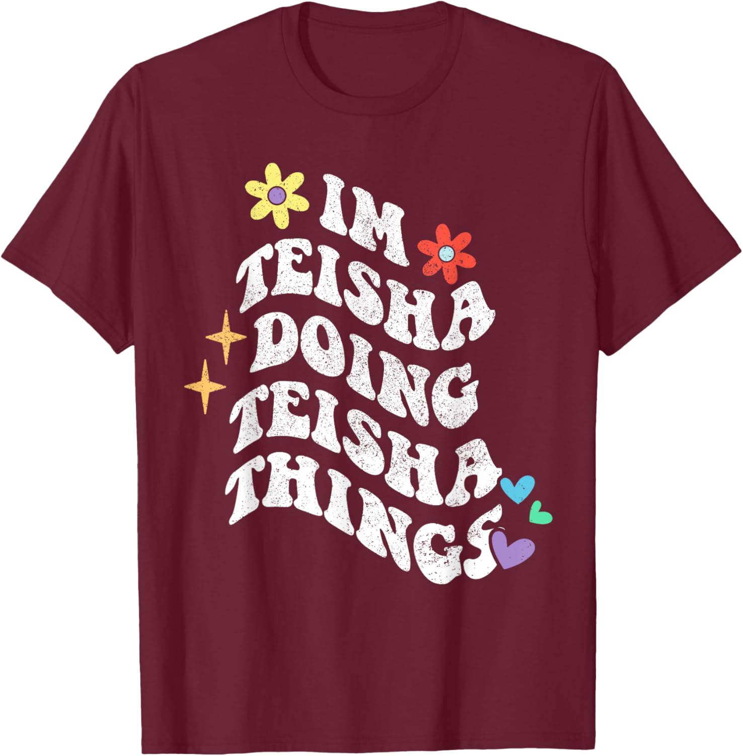 Retro Groovy Teisha Doing Teisha Things Funny Mother's T-Shirt - 2
