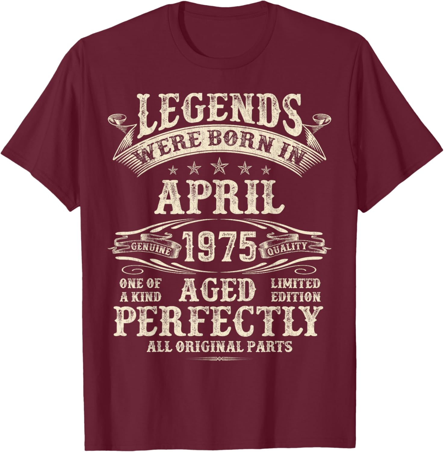 50th Birthday Gift for Men - Classic April 1975 T-Shirt for Him - 14
