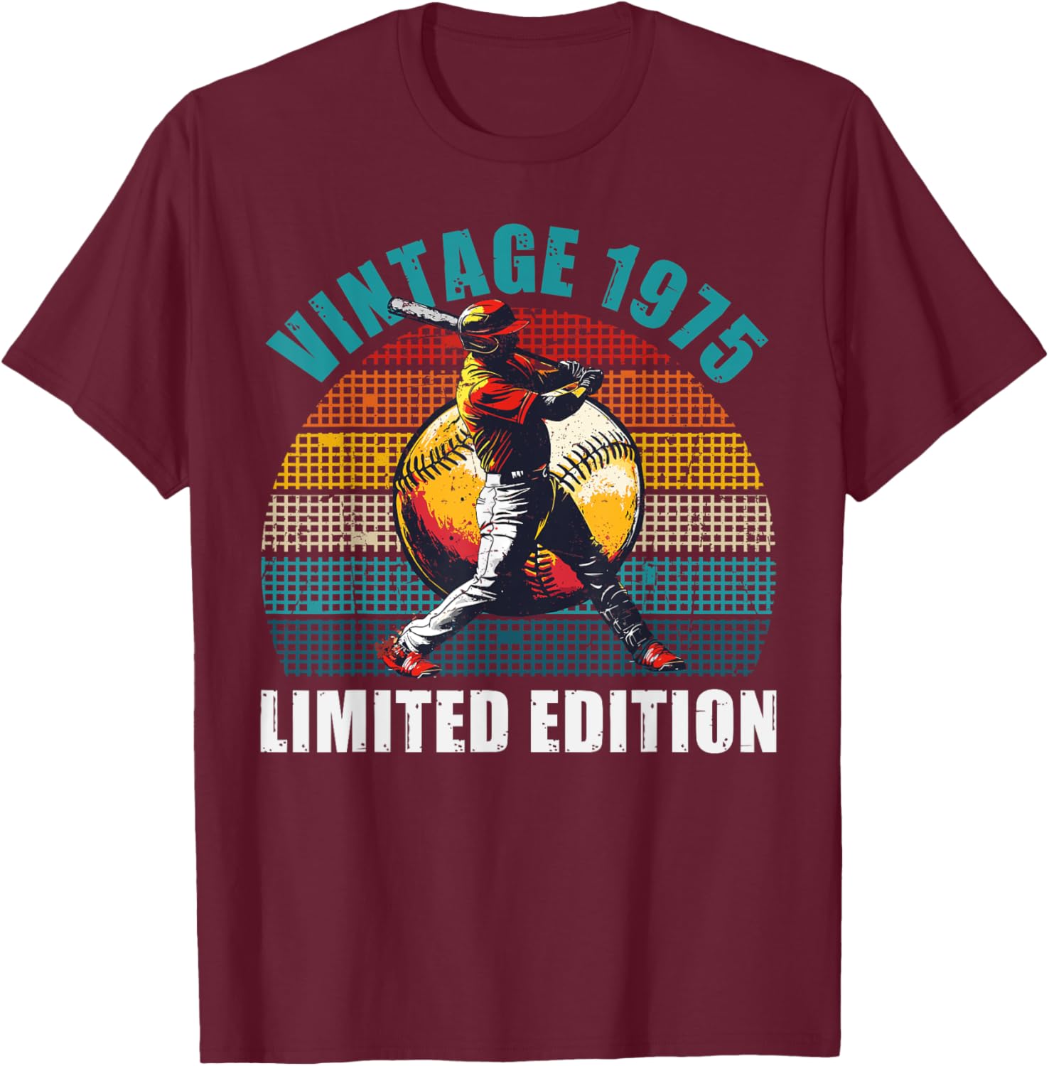 Retro 1975 Baseball Player 50th Birthday T-Shirt for Vintage Lovers - 3