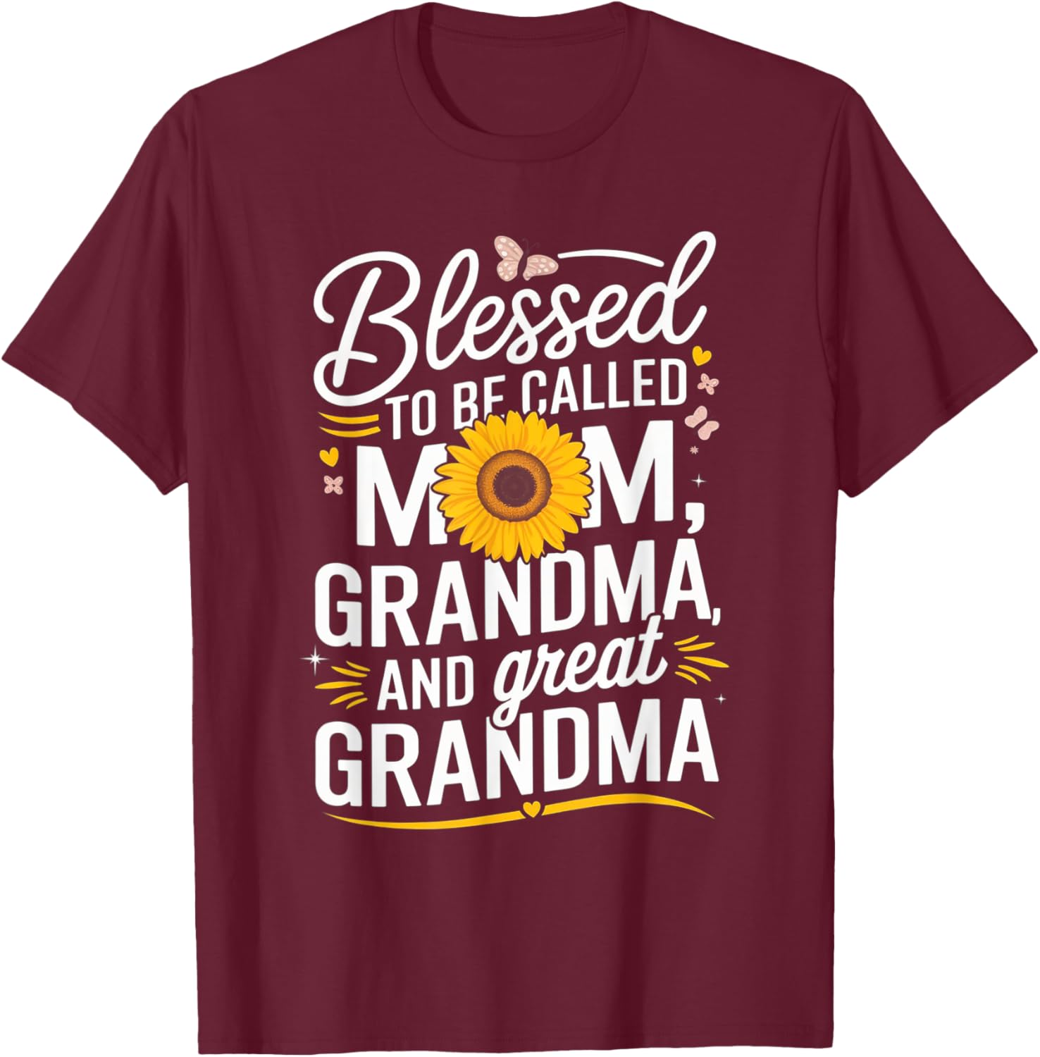 Blessed To Be Called Mom Grandma Great Grandma Mother's Day T-Shirt - 4