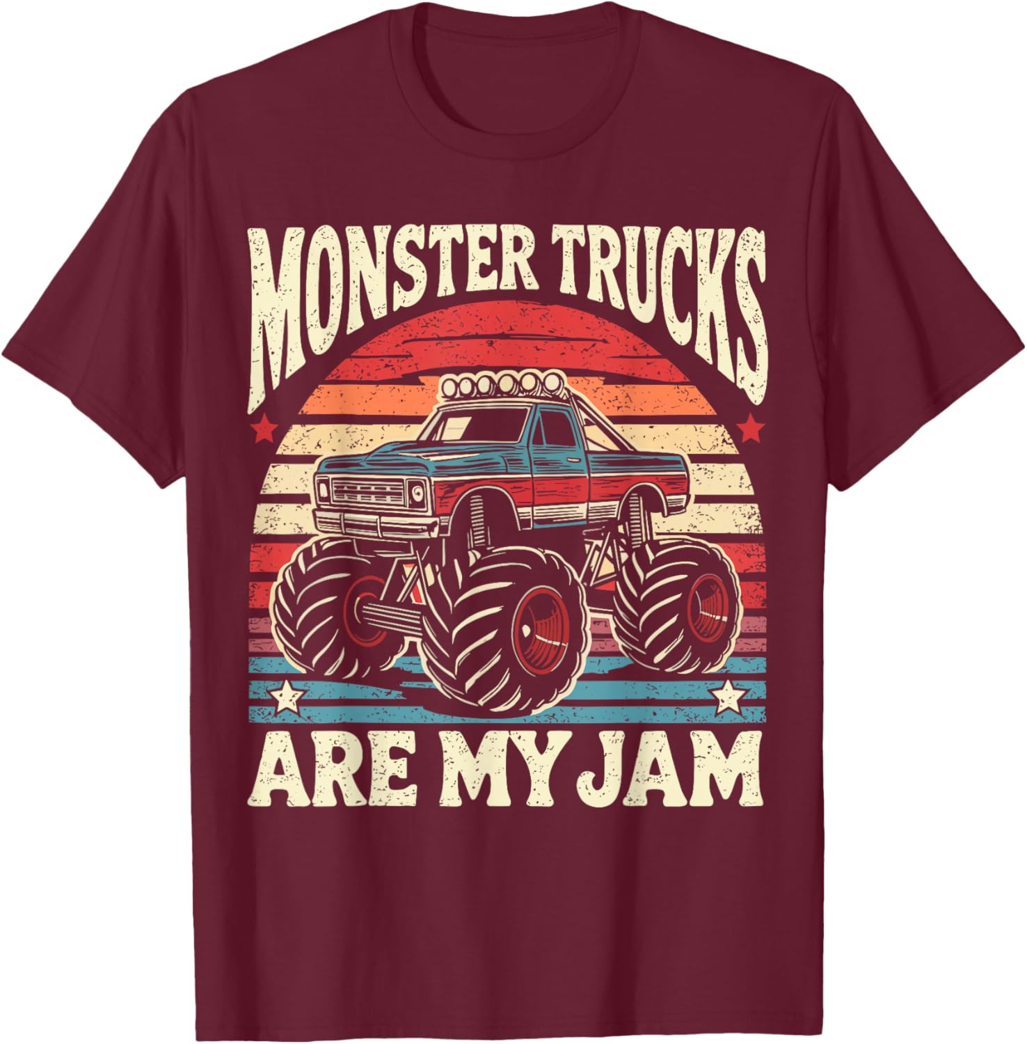Vintage Monster Truck Enthusiast T-Shirt for Kids and Adults - 5