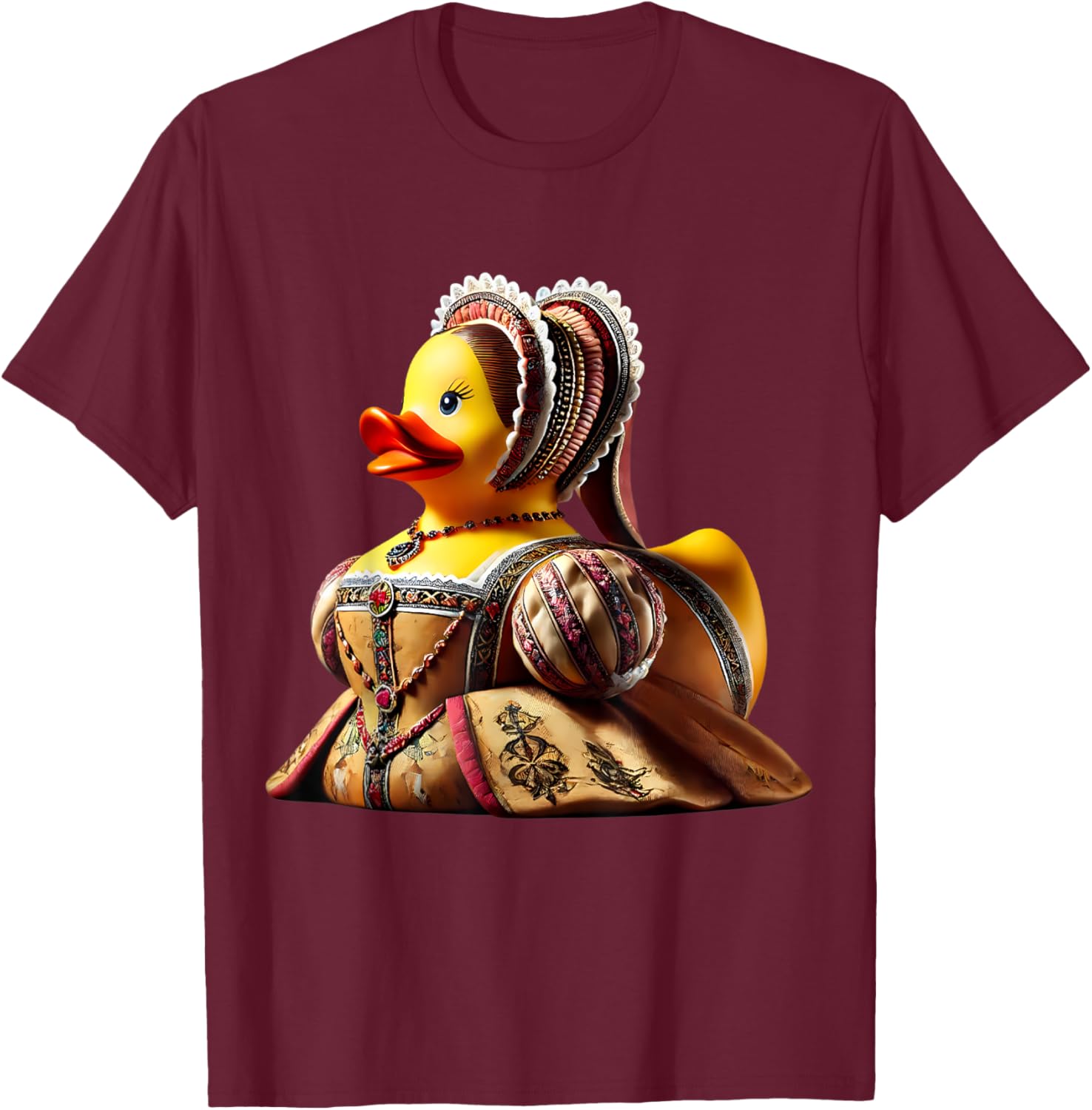 Rubber Duck Anne Boleyn T-Shirt Fun Historical Figure Apparel - 6