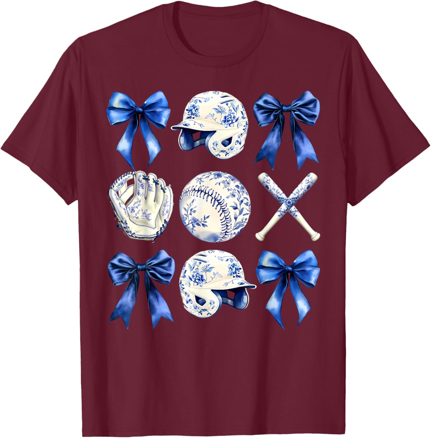 Charming Baseball Mama Bow T-Shirt Perfect for Mother's Day Gifts - 11