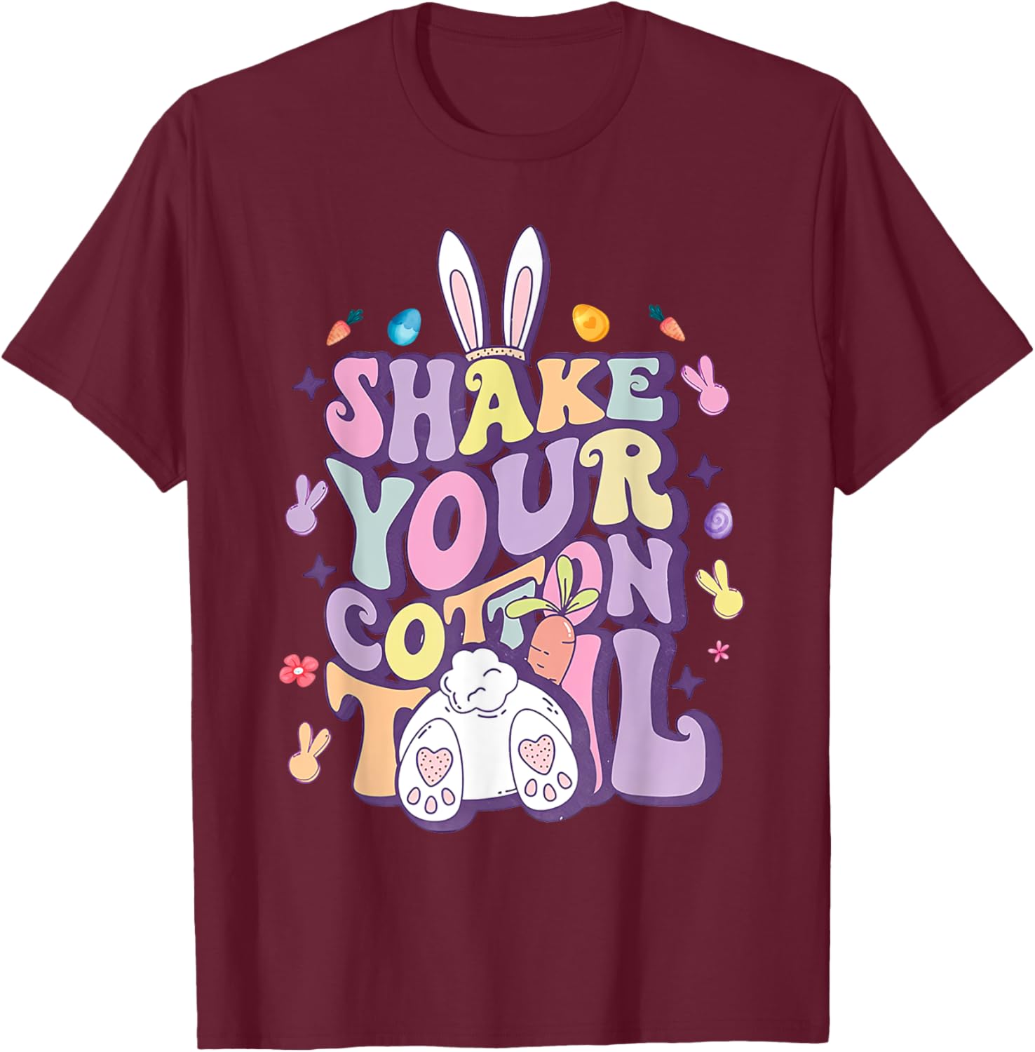 Shake Your Cotton Tail Funny Easter Bunny T-Shirt for Girls and Women - 5