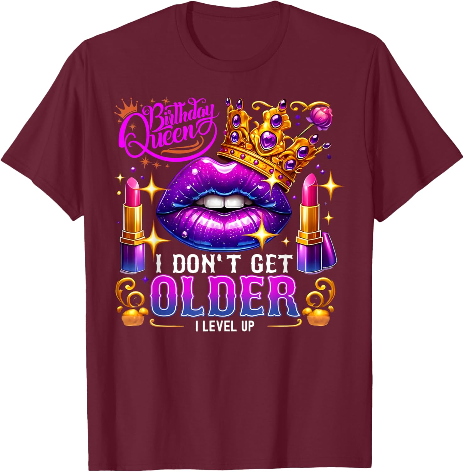 Birthday Queen Level Up T-Shirt for Women Fun Birthday Gift Idea - 27