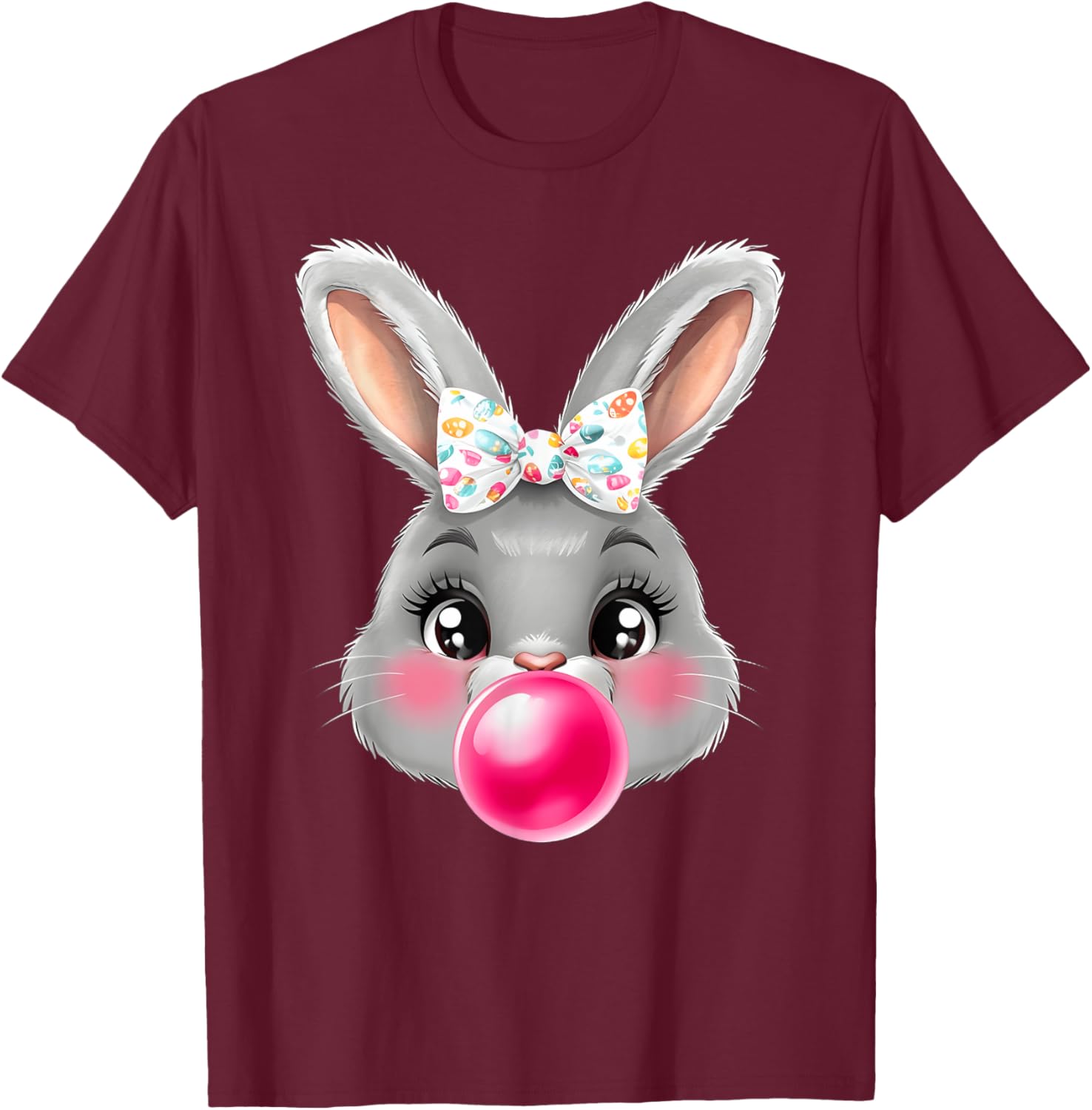 Adorable Bunny Rabbit T-Shirt with Bow Glasses for Cute Style Lovers - 1