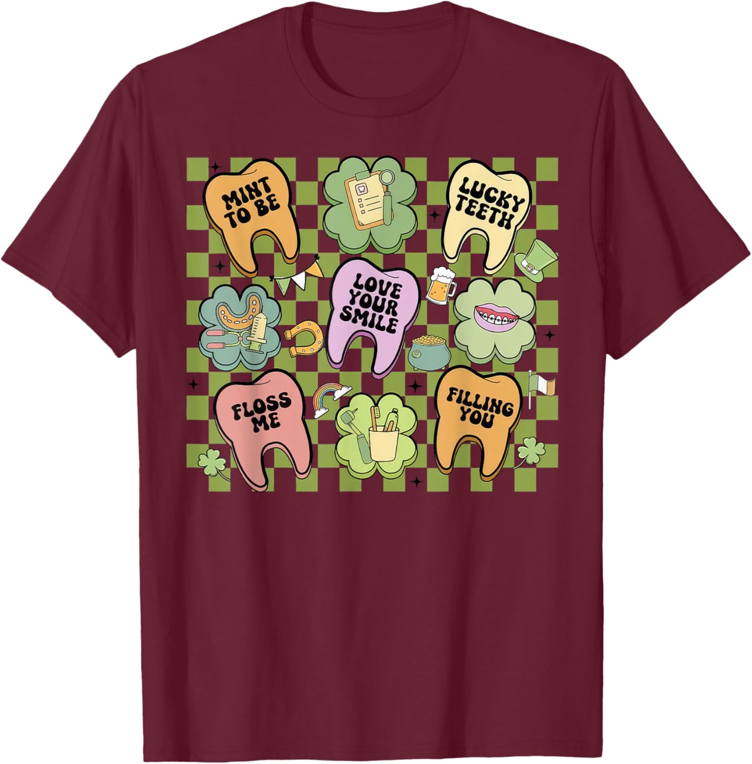 Retro Irish Dentist T-Shirt for St Patrick's Day Dental Squad Fun - 7