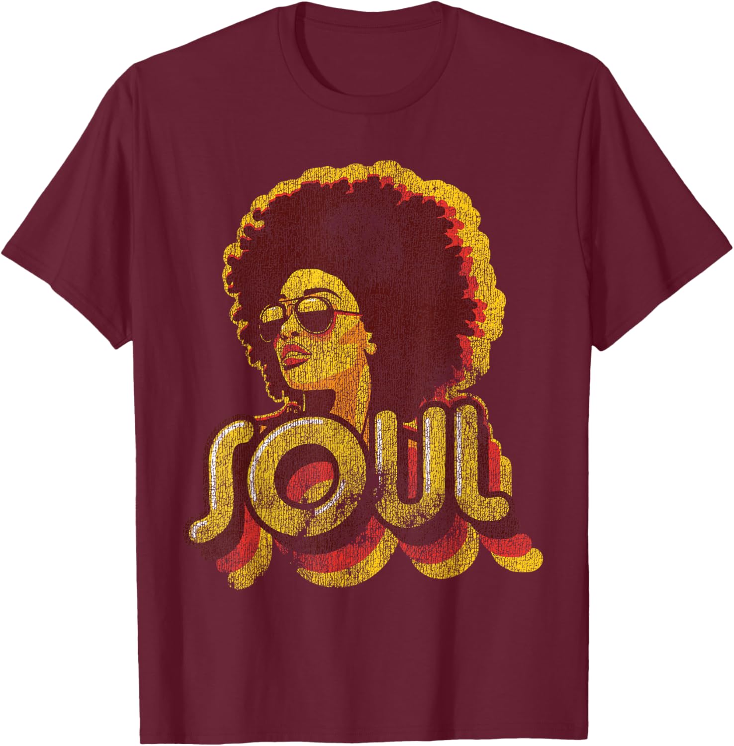 Retro 70s Funk Afro Soul T-Shirt for Vintage Style Lovers - 8