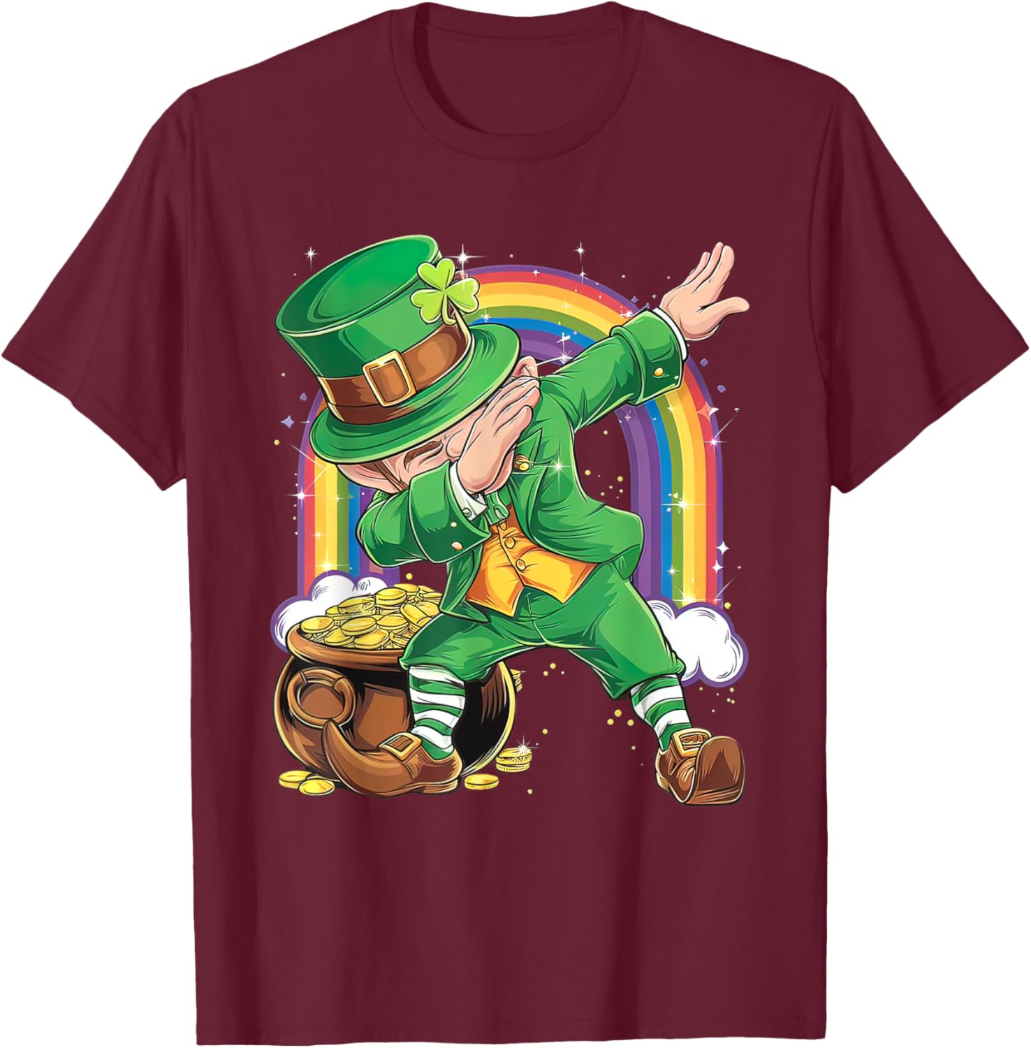 St Patricks Day Dabbing Leprechaun T-Shirt for Men, Women, Kids - 13