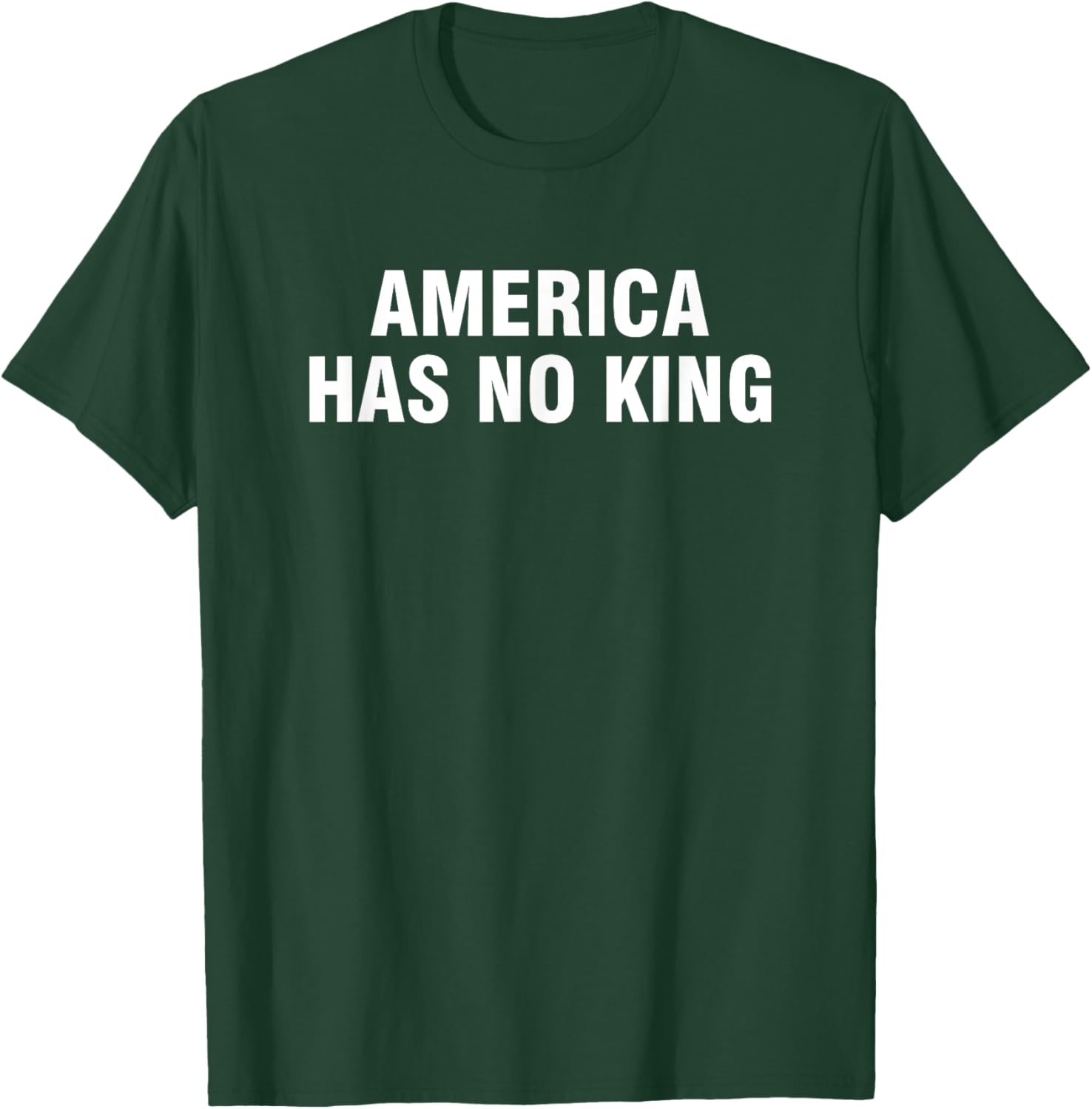 America Has No King T-Shirt - Classic Casual Tee for Patriotic Wear - 13