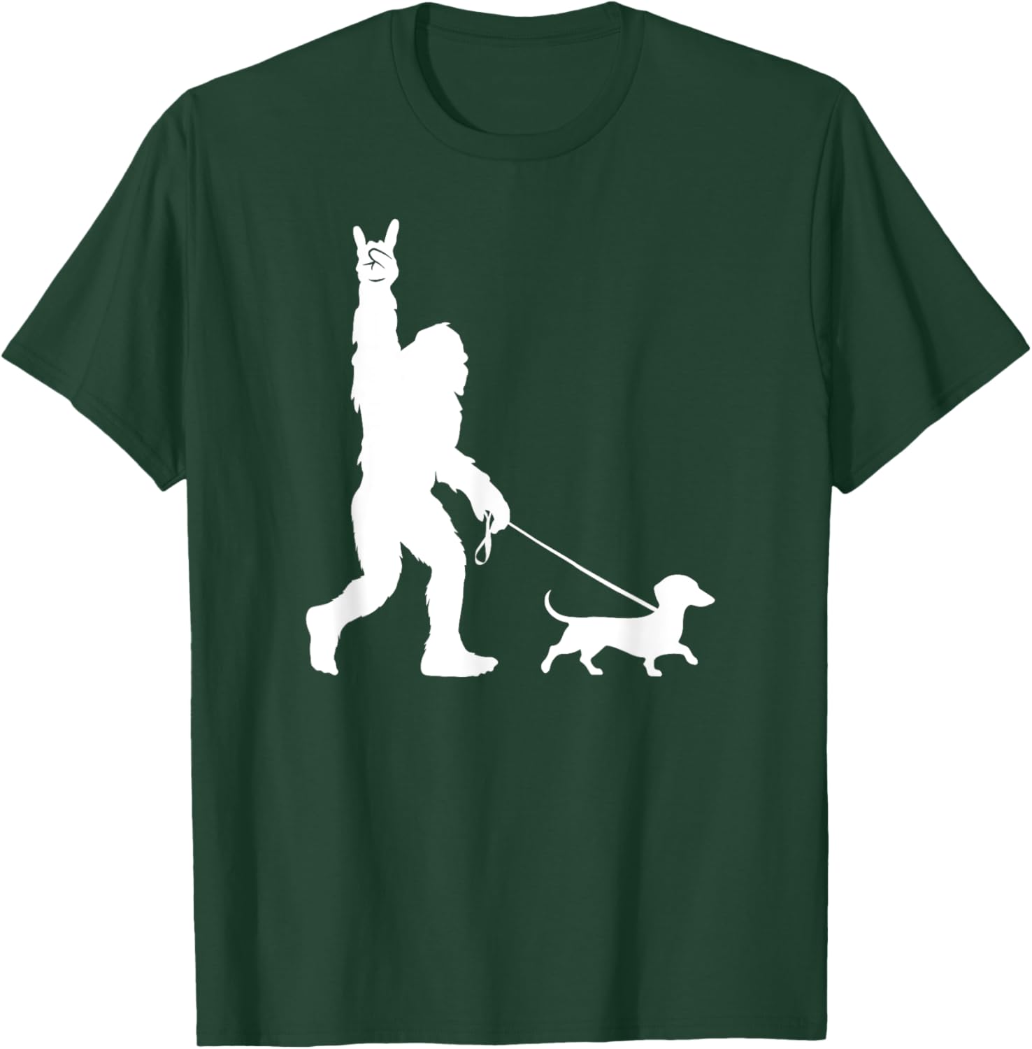 Bigfoot Dachshund T-Shirt for Men Women Kids - Fun Sasquatch Design - 22