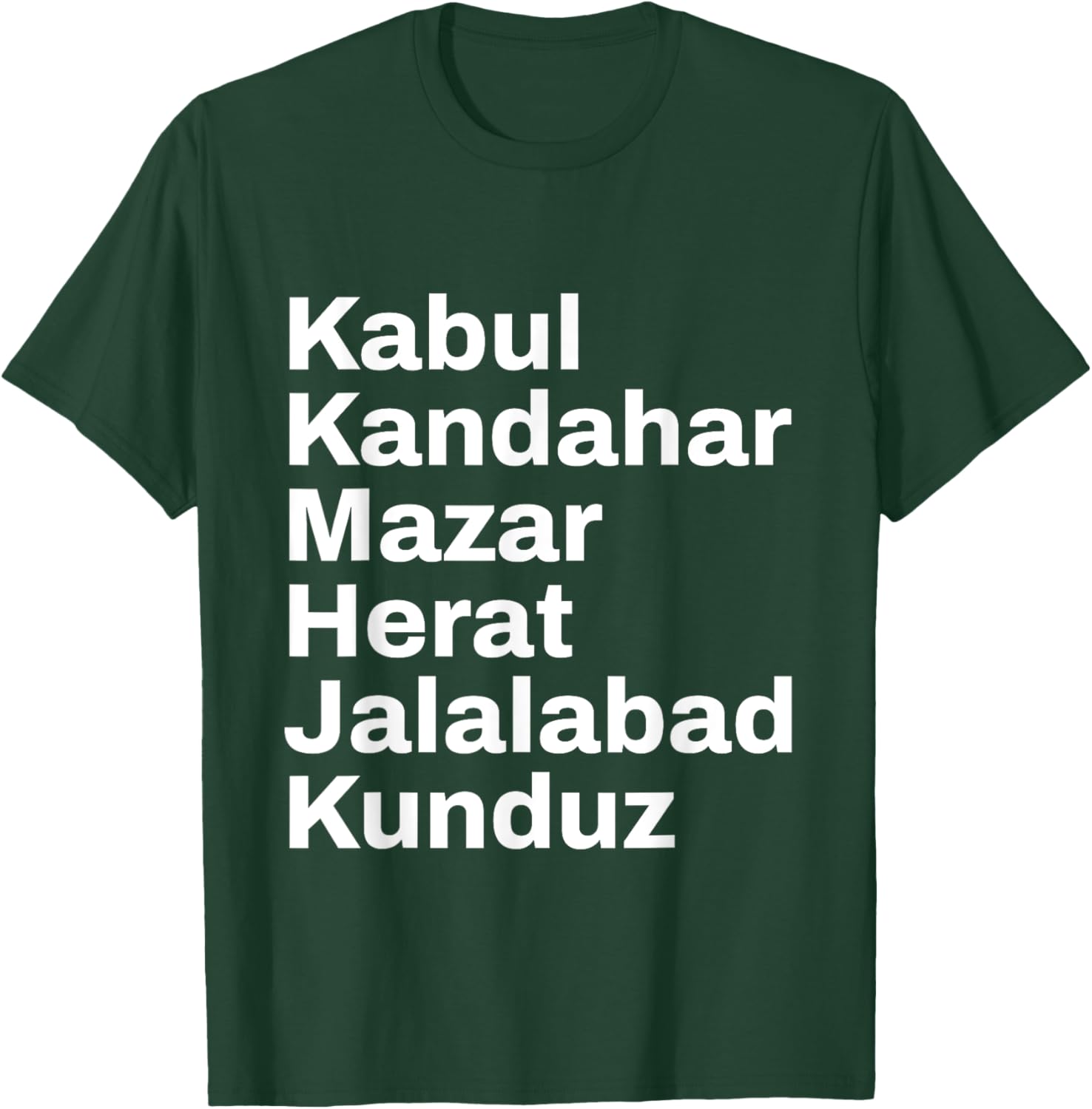 Afghanistan Cities and Towns Travel T-Shirt for Adventure Lovers - 15
