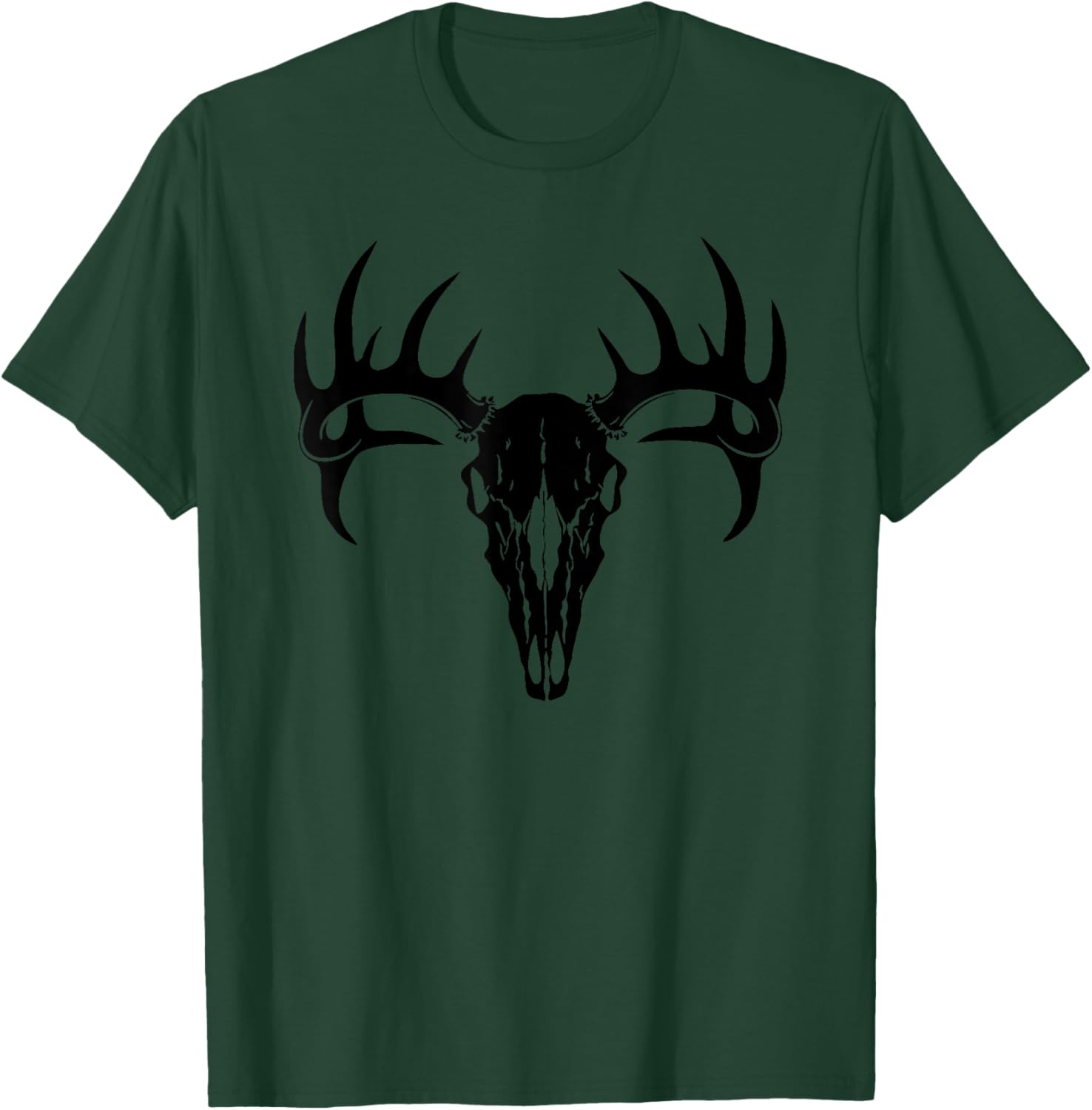 Stylish Deer Antler Deer Skull T-Shirt for Outdoor Enthusiasts - 26