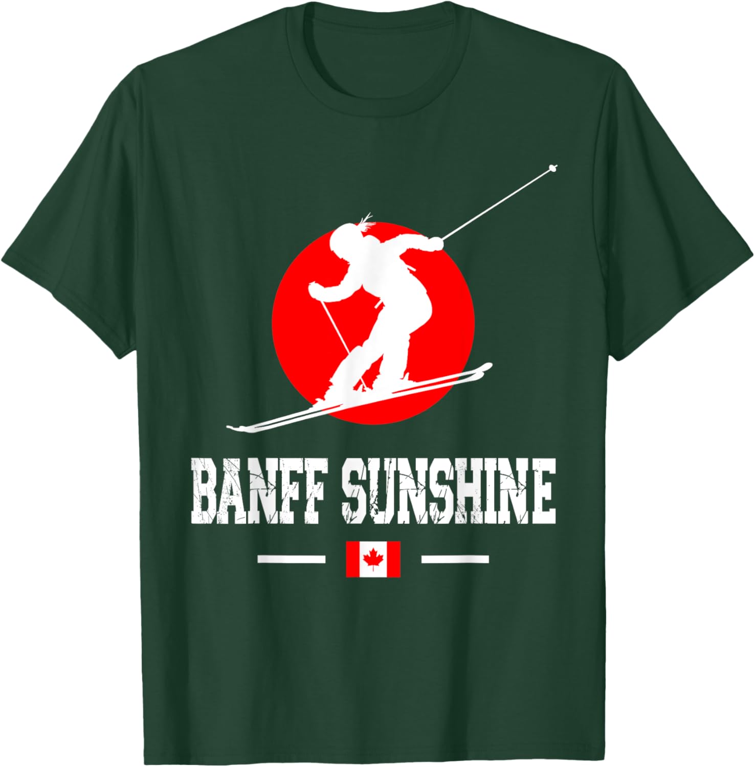 Banff Sunshine Ski Resort T-Shirt for Rocky Mountains Skiing Lovers - 1