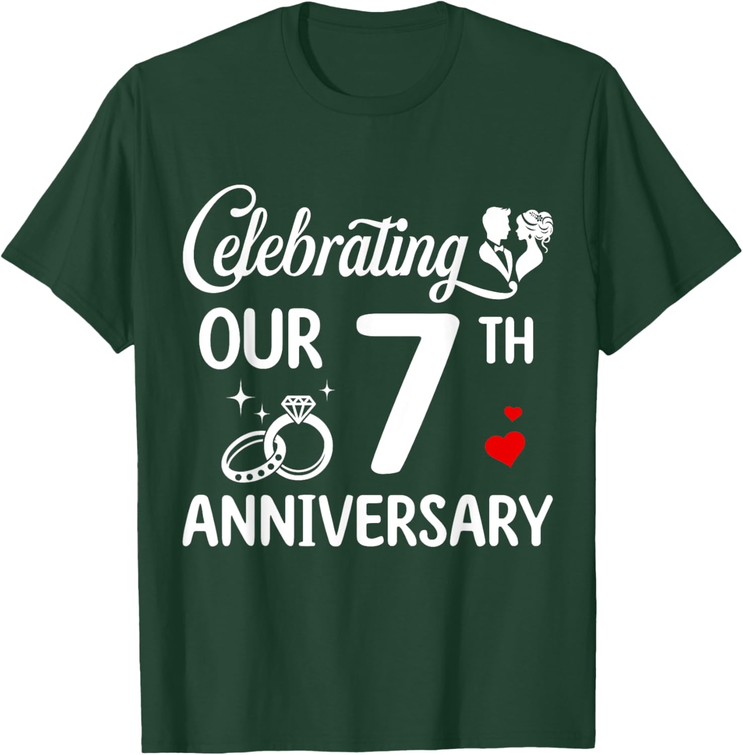 Celebrate 7 Years of Love with Our Anniversary T-Shirt for Couples - 13