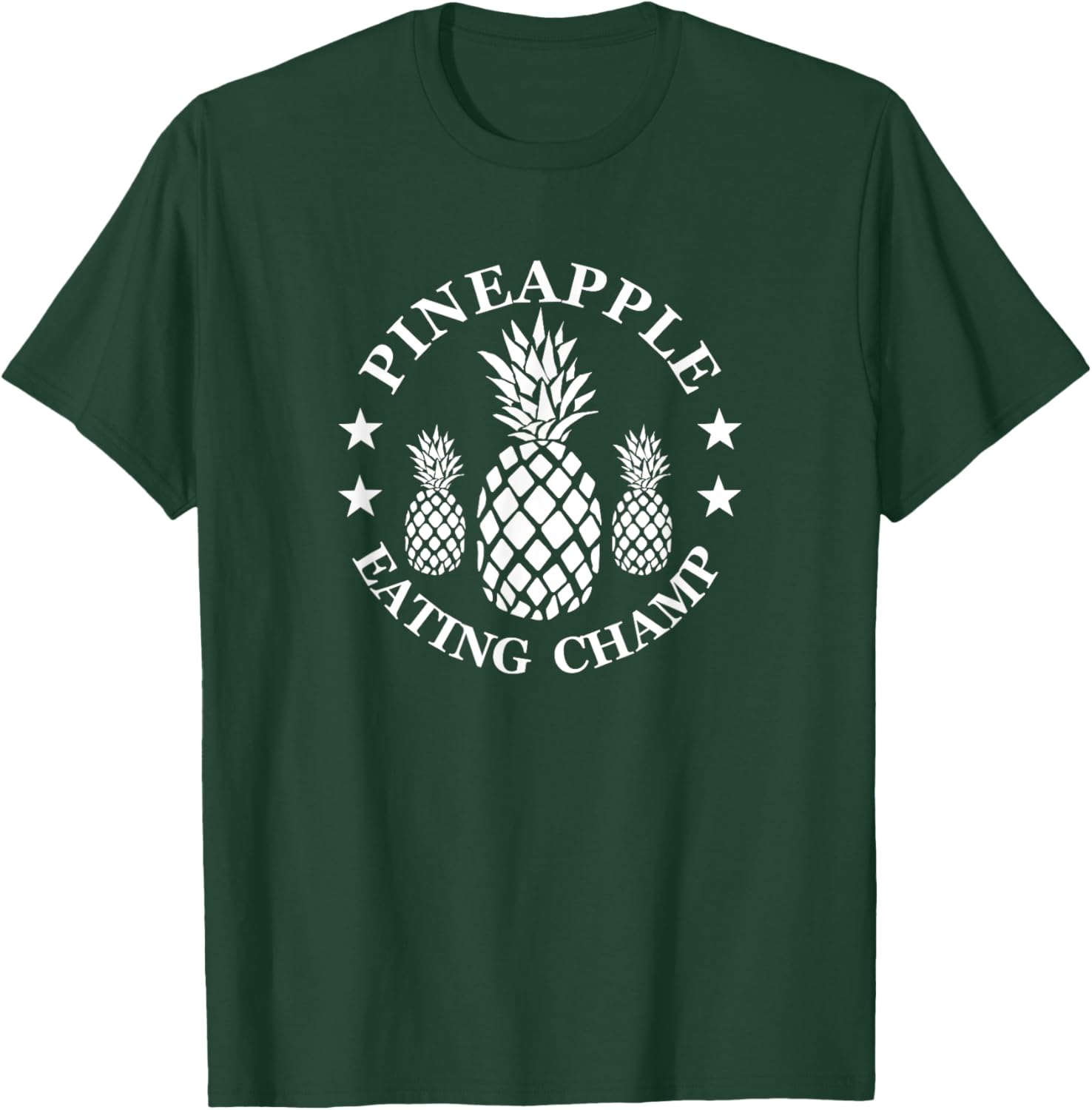Tropical Pineapple Eating Champion T-Shirt for Fun Summer Style - 24
