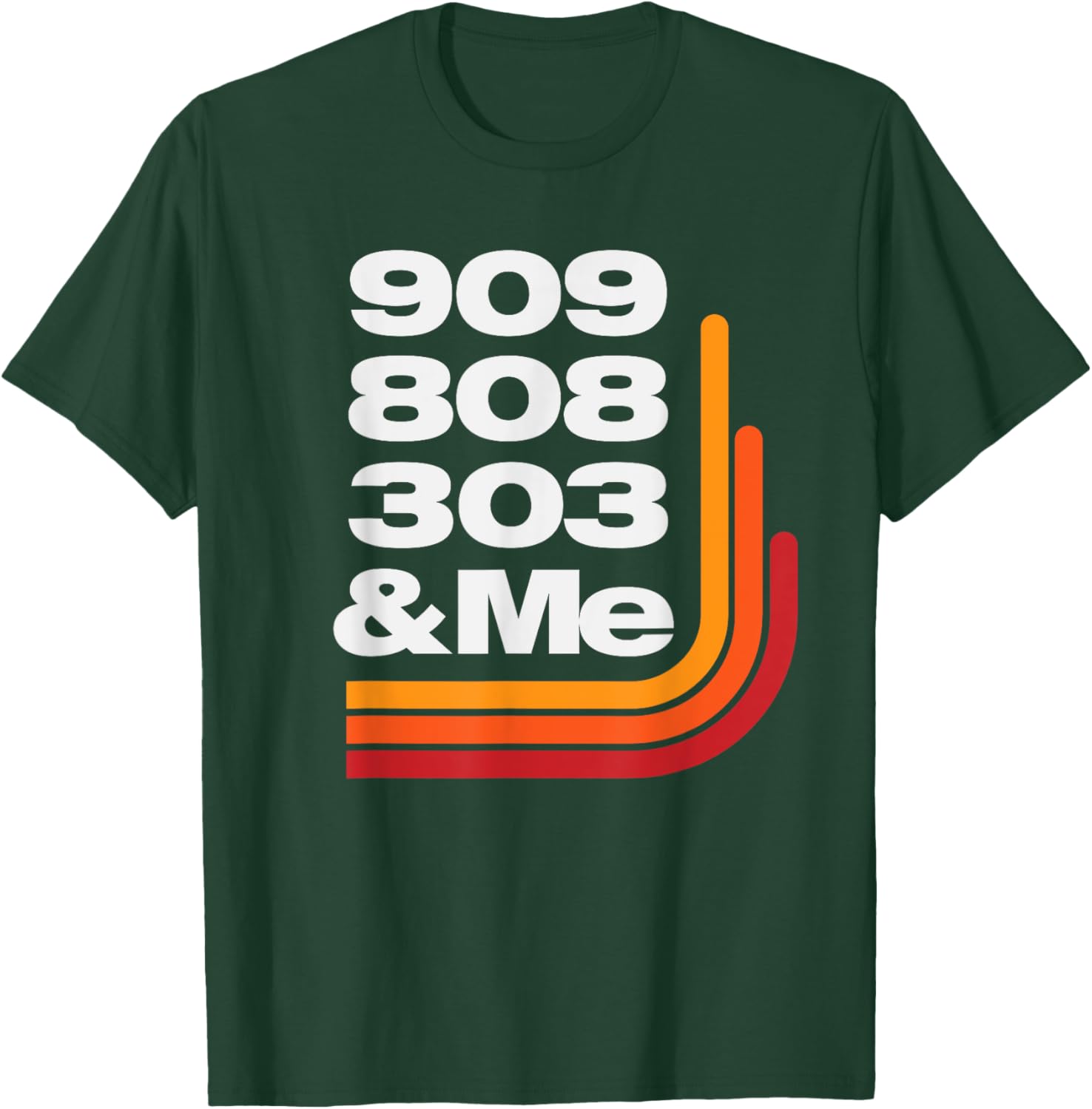 808 909 303 Techno Style T-Shirt for Music Lovers and DJs - 1
