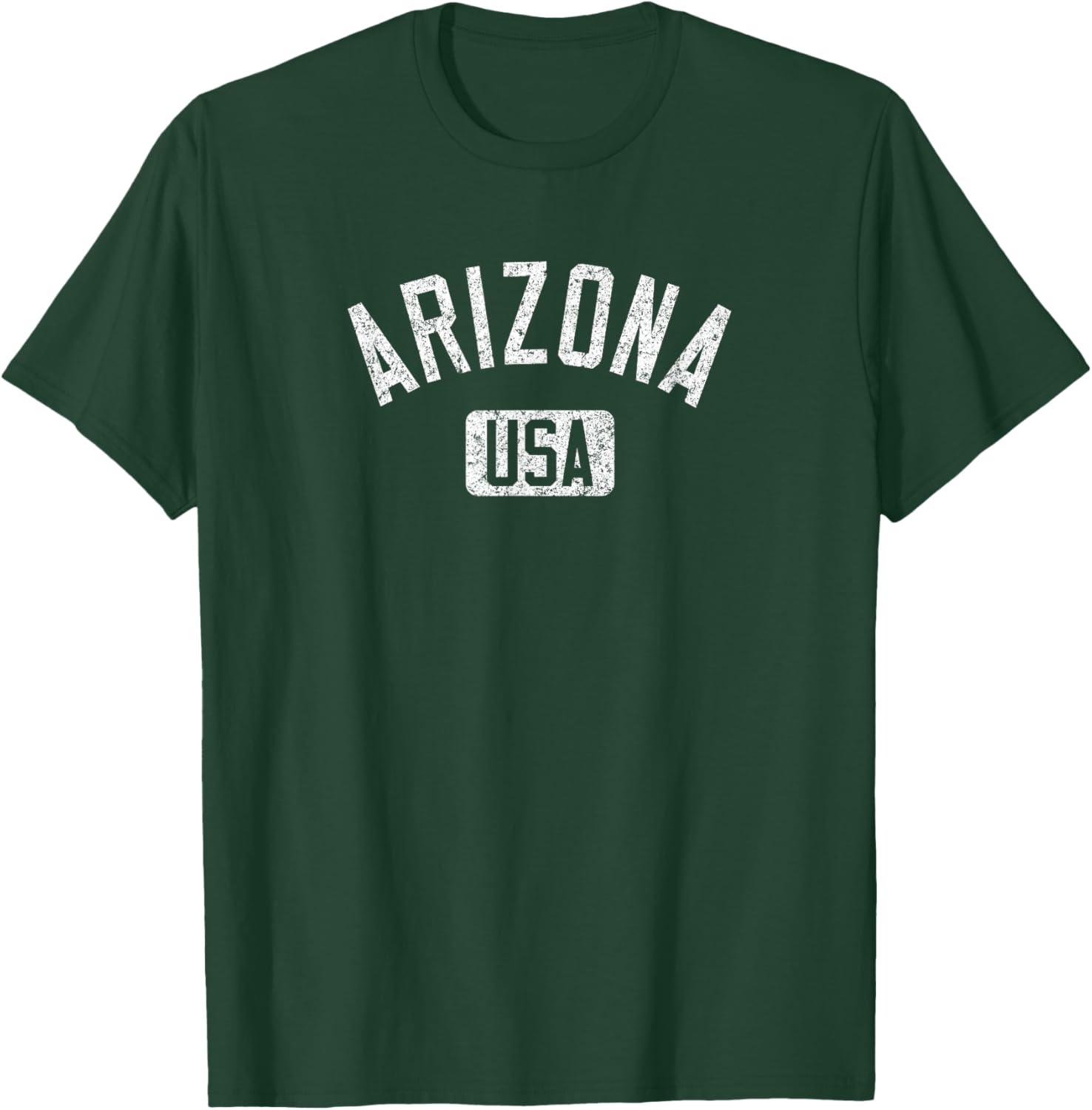 Arizona USA Distressed White Print T-Shirt for Comfortable Casual Style - 17